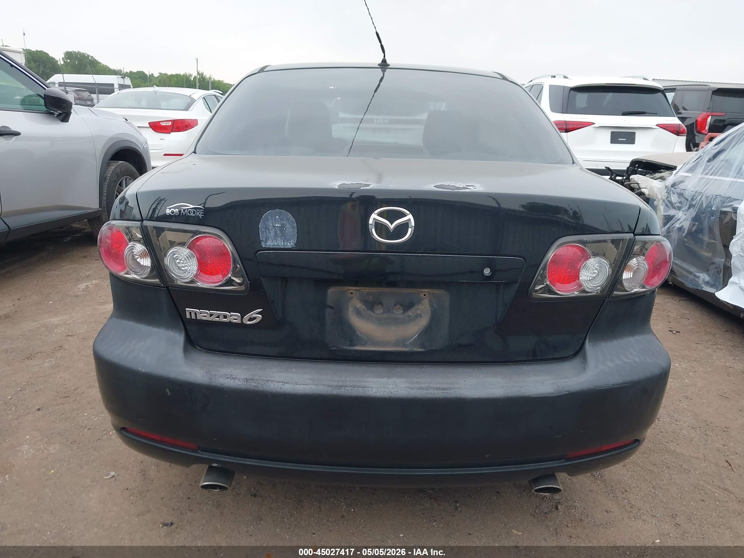 2008 Mazda Mazda6 I Sport Ve Черный vin: 1YVHP80C885M37082