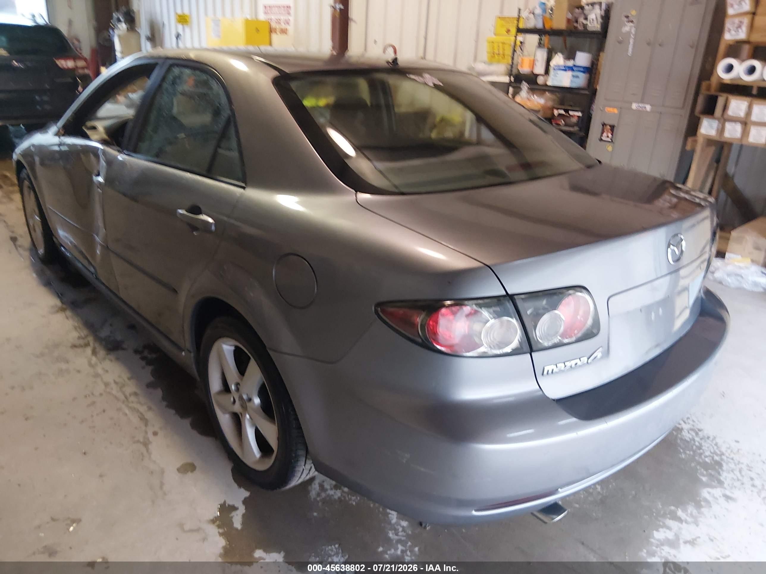 2007 Mazda Mazda6 I Sport Ve Silver vin: 1YVHP80C975M25098