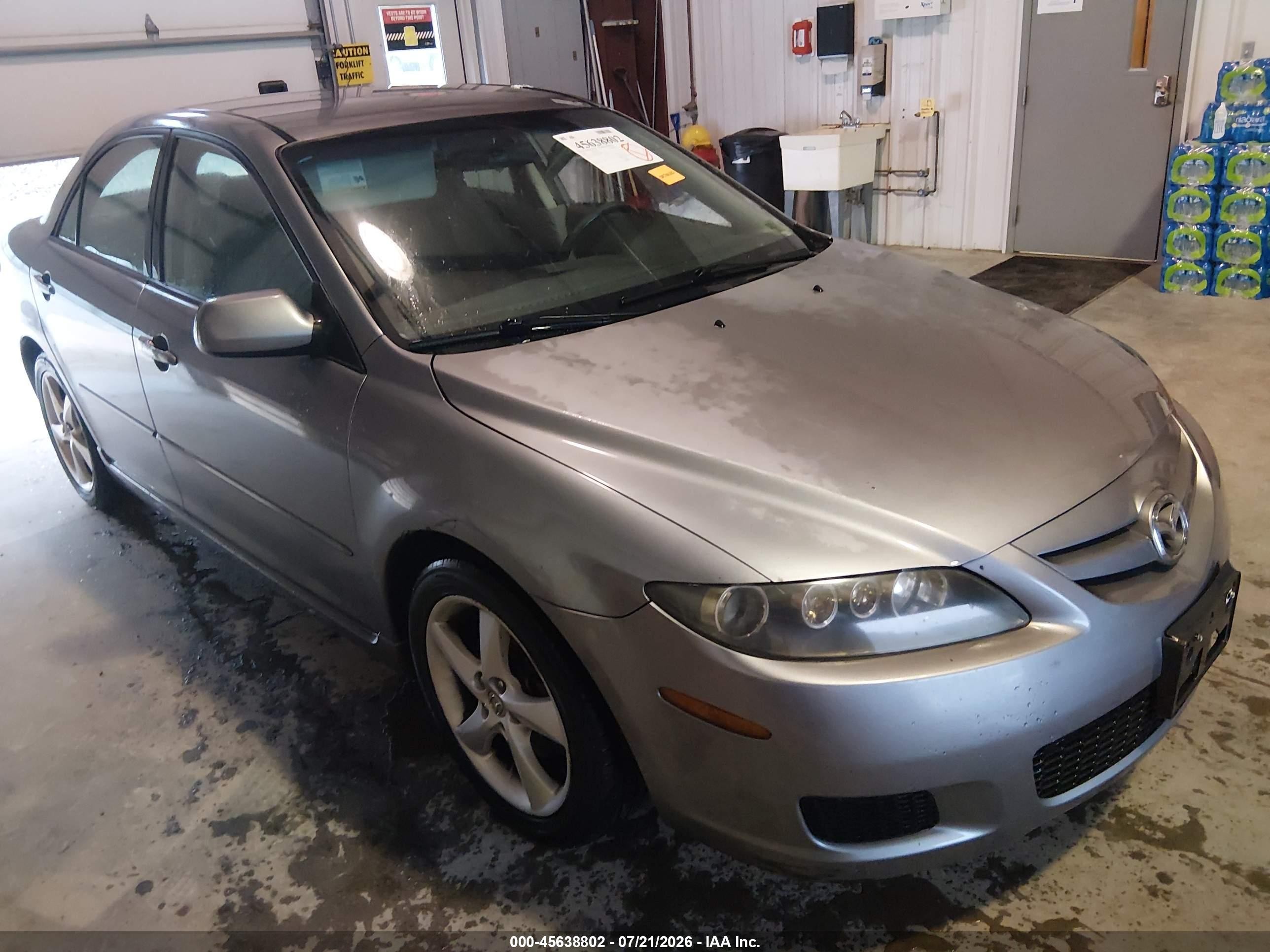 2007 Mazda Mazda6 I Sport Ve Silver vin: 1YVHP80C975M25098