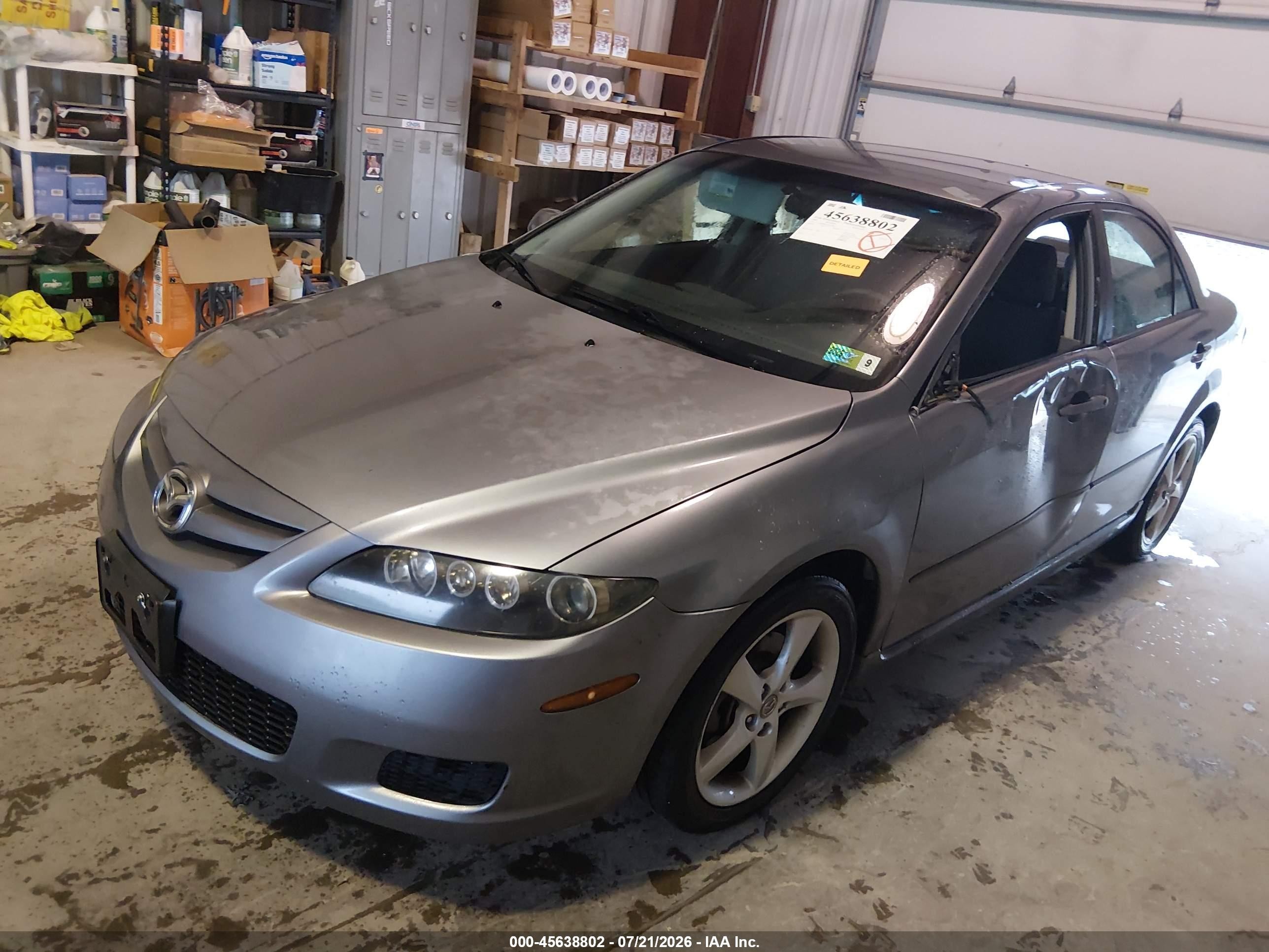 2007 Mazda Mazda6 I Sport Ve Silver vin: 1YVHP80C975M25098