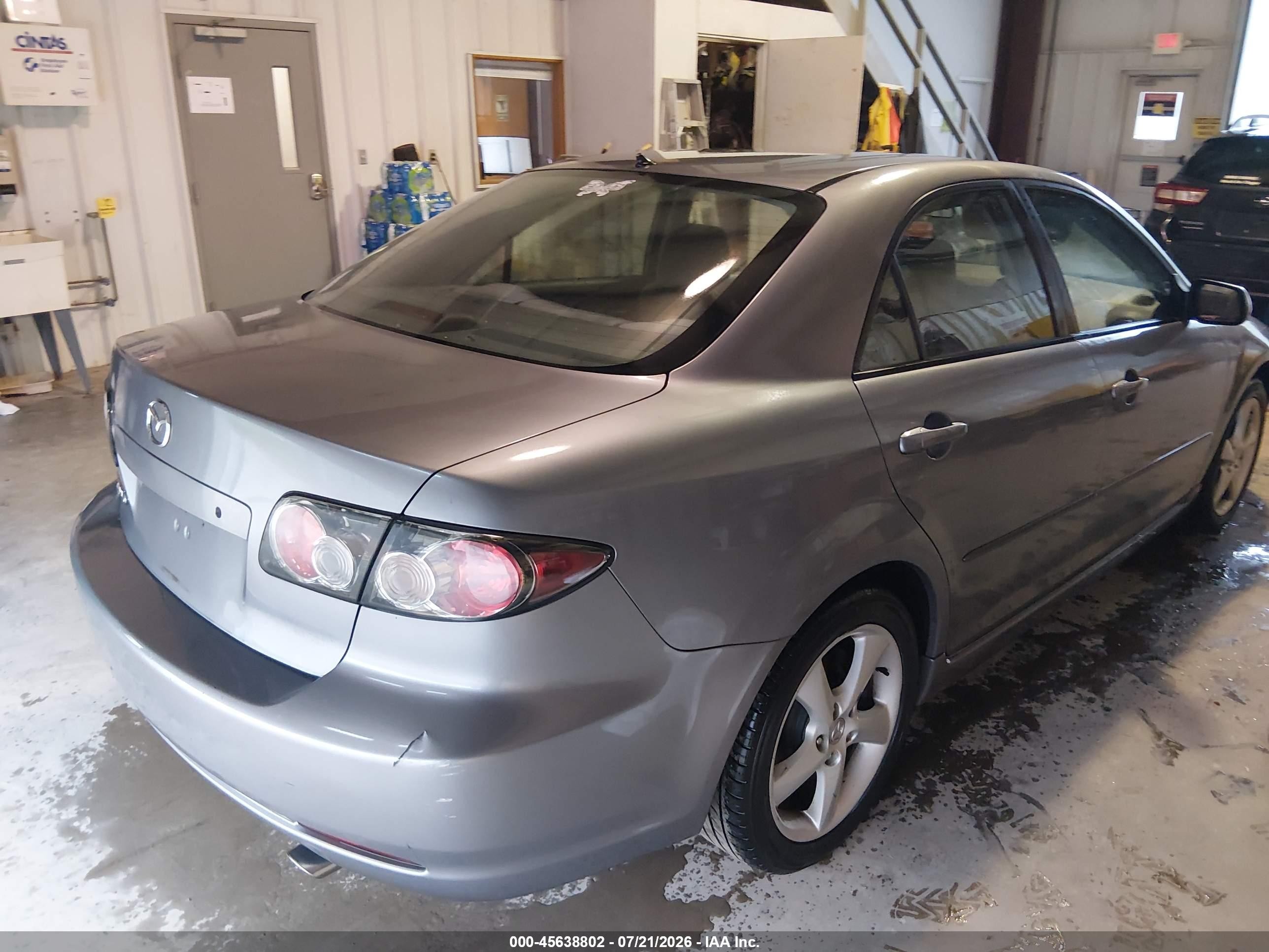 2007 Mazda Mazda6 I Sport Ve Silver vin: 1YVHP80C975M25098