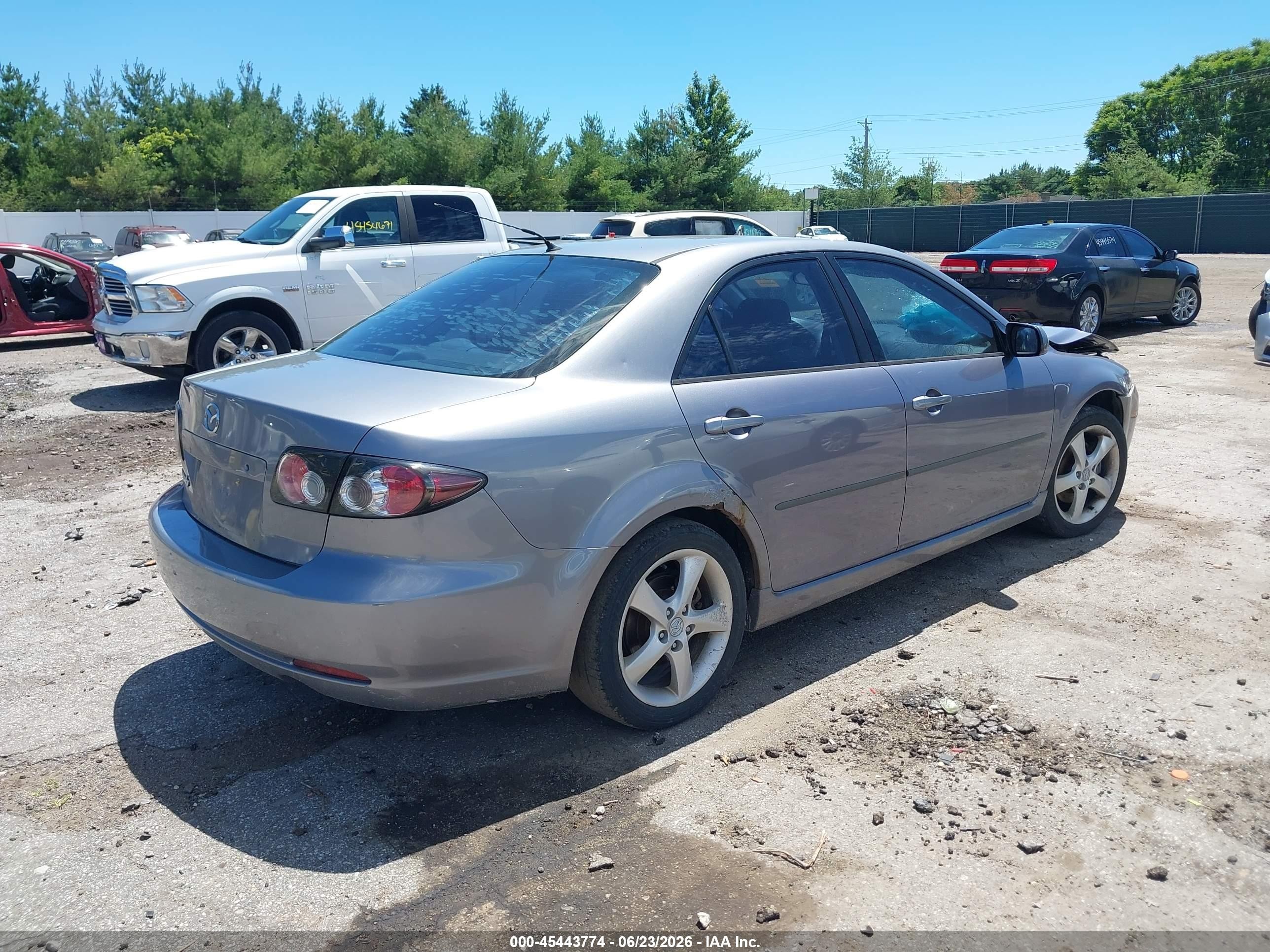 2007 Mazda Mazda6 I Sport Ve Silver vin: 1YVHP80C975M38451