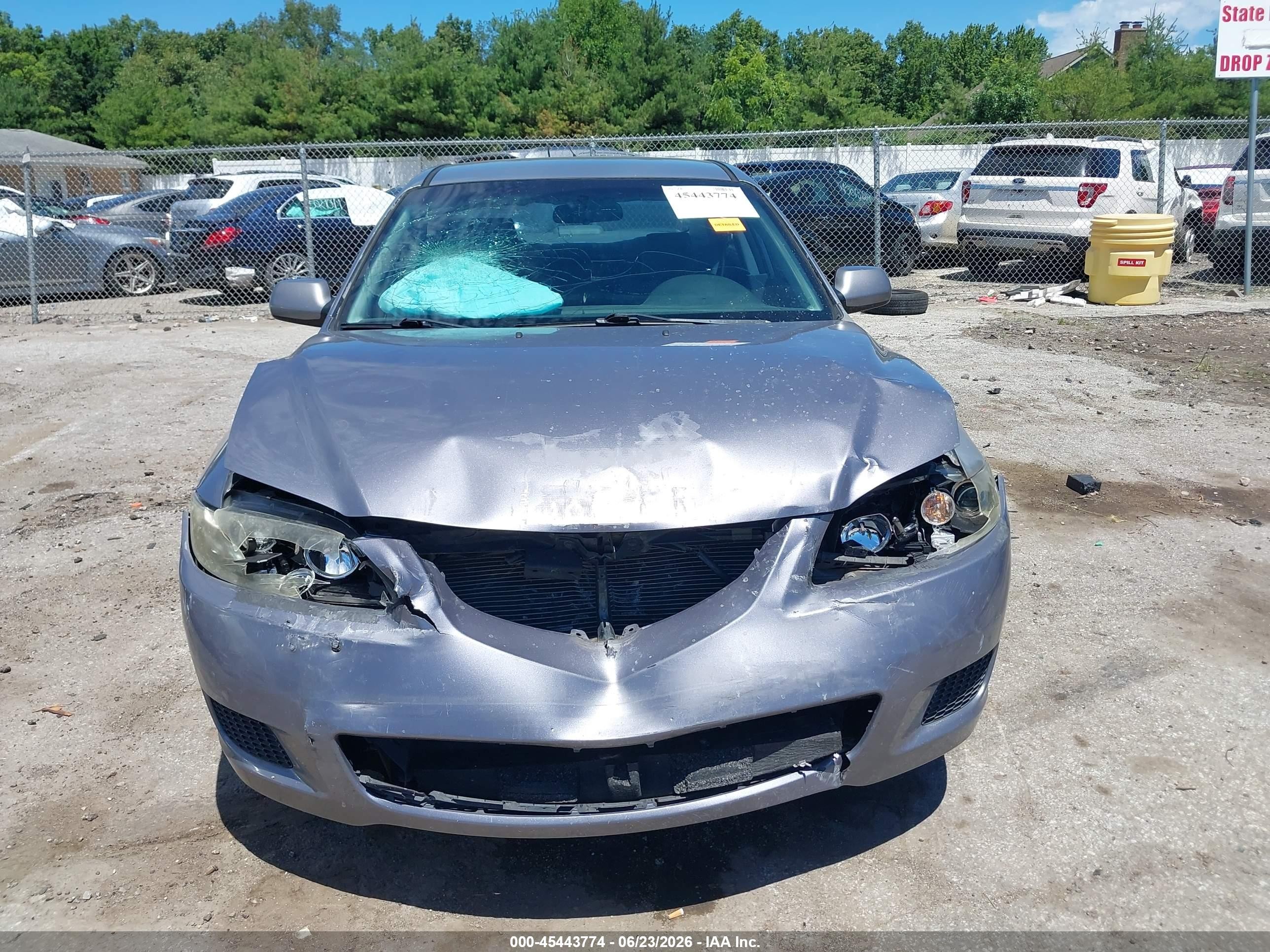 2007 Mazda Mazda6 I Sport Ve Silver vin: 1YVHP80C975M38451