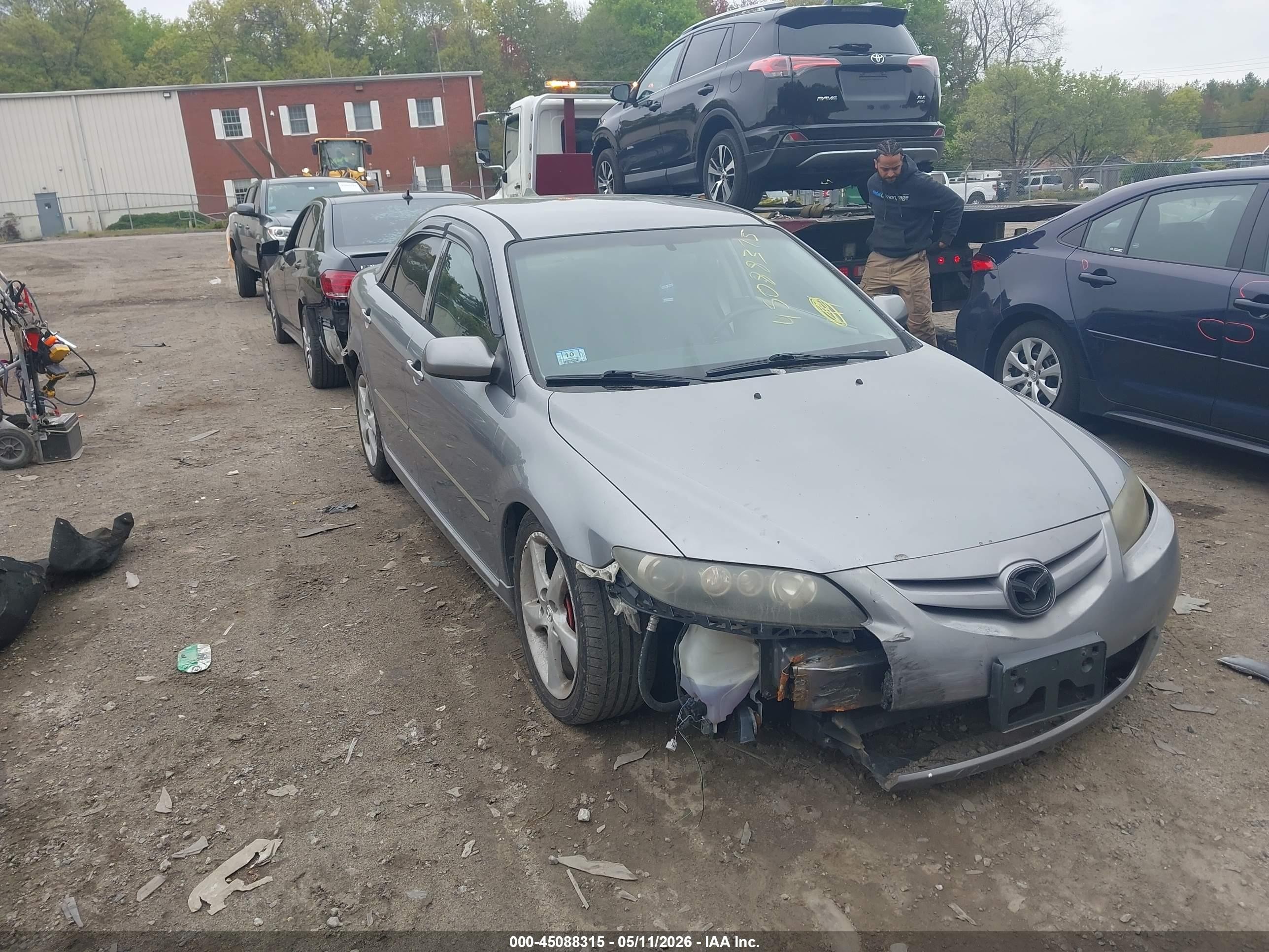 2007 Mazda Mazda6 I Sport Ve Gray vin: 1YVHP80C975M61535