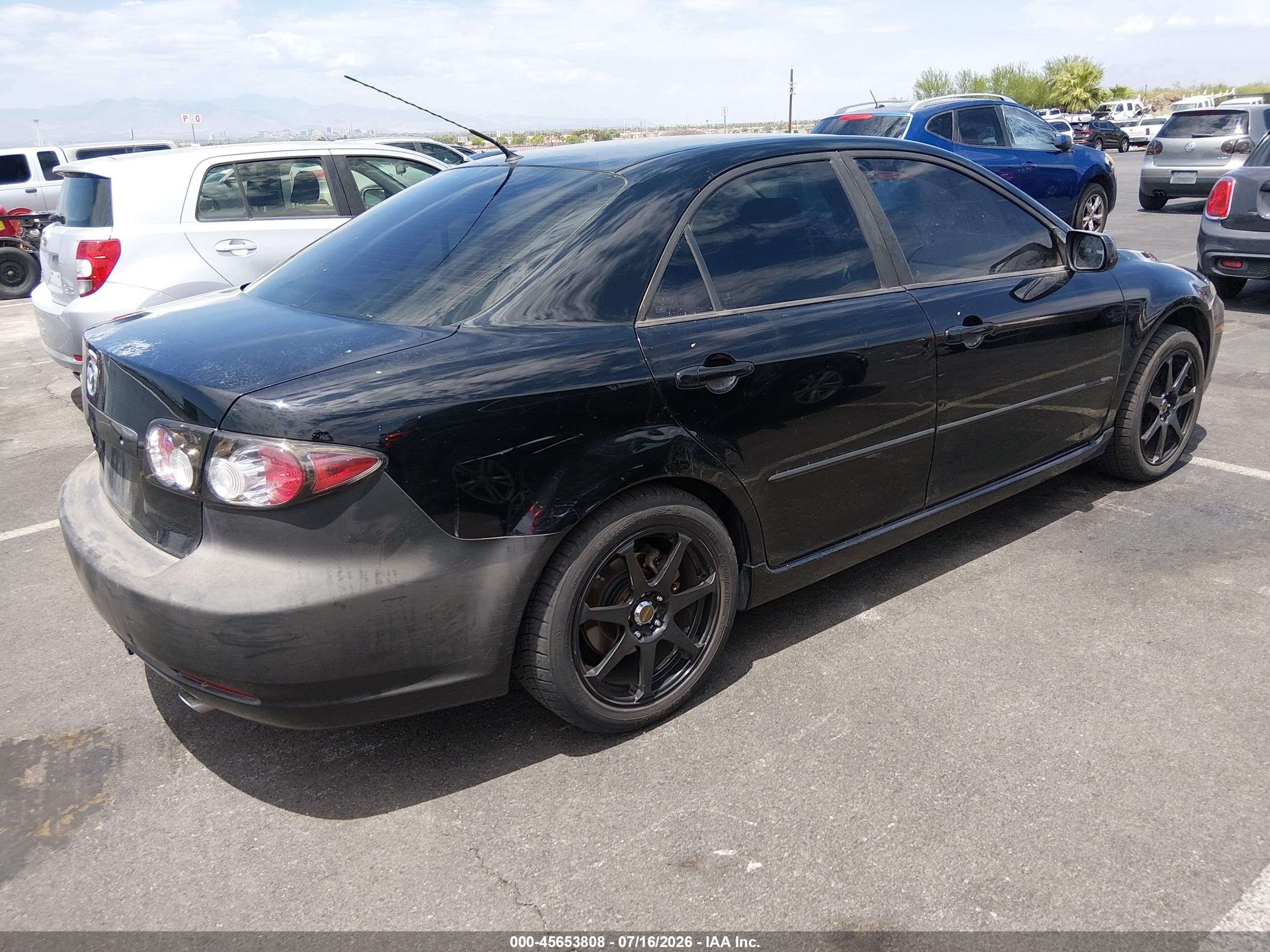 2008 Mazda Mazda6 I Sport Ve Black vin: 1YVHP80C985M38533