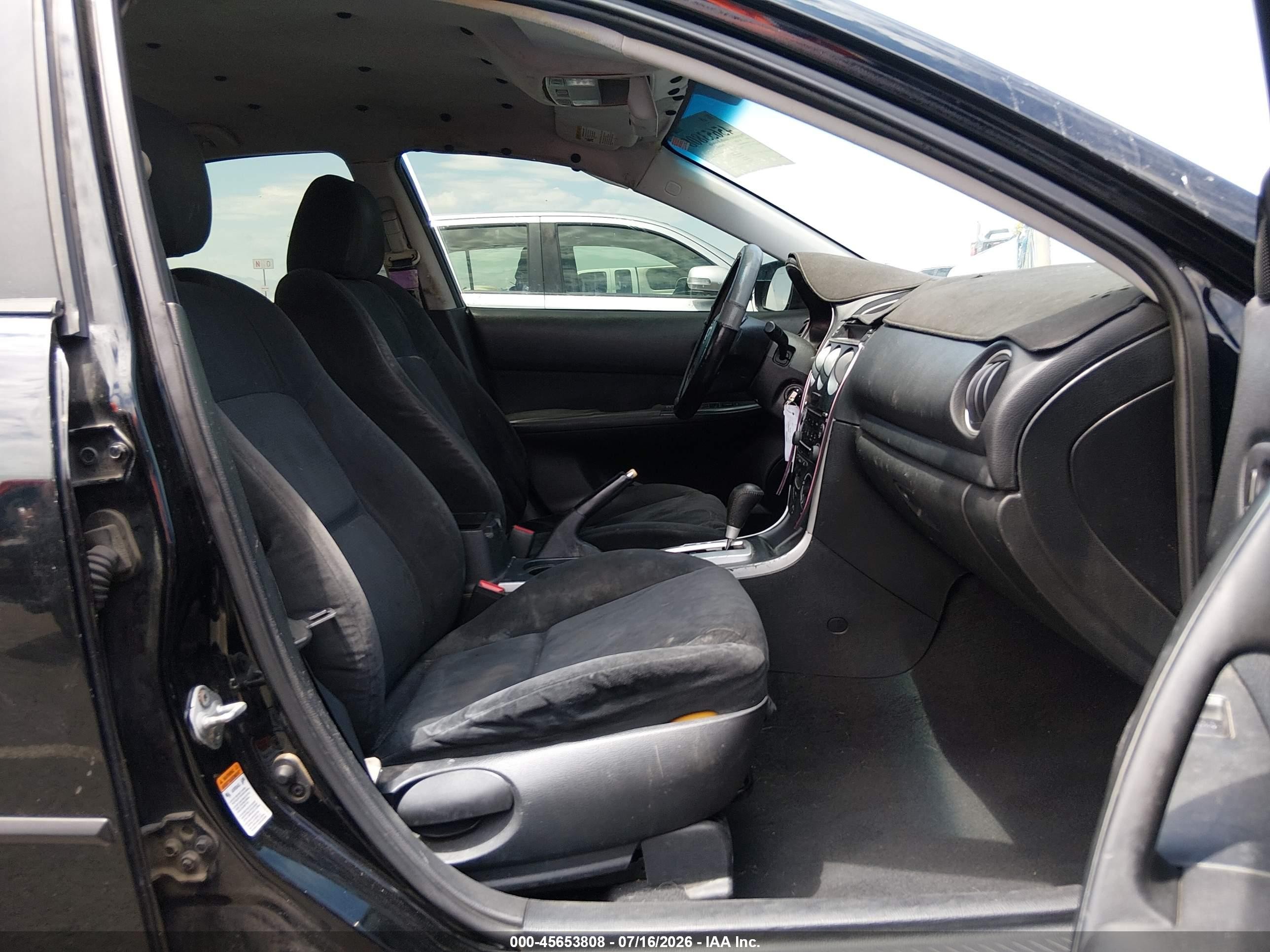 2008 Mazda Mazda6 I Sport Ve Black vin: 1YVHP80C985M38533