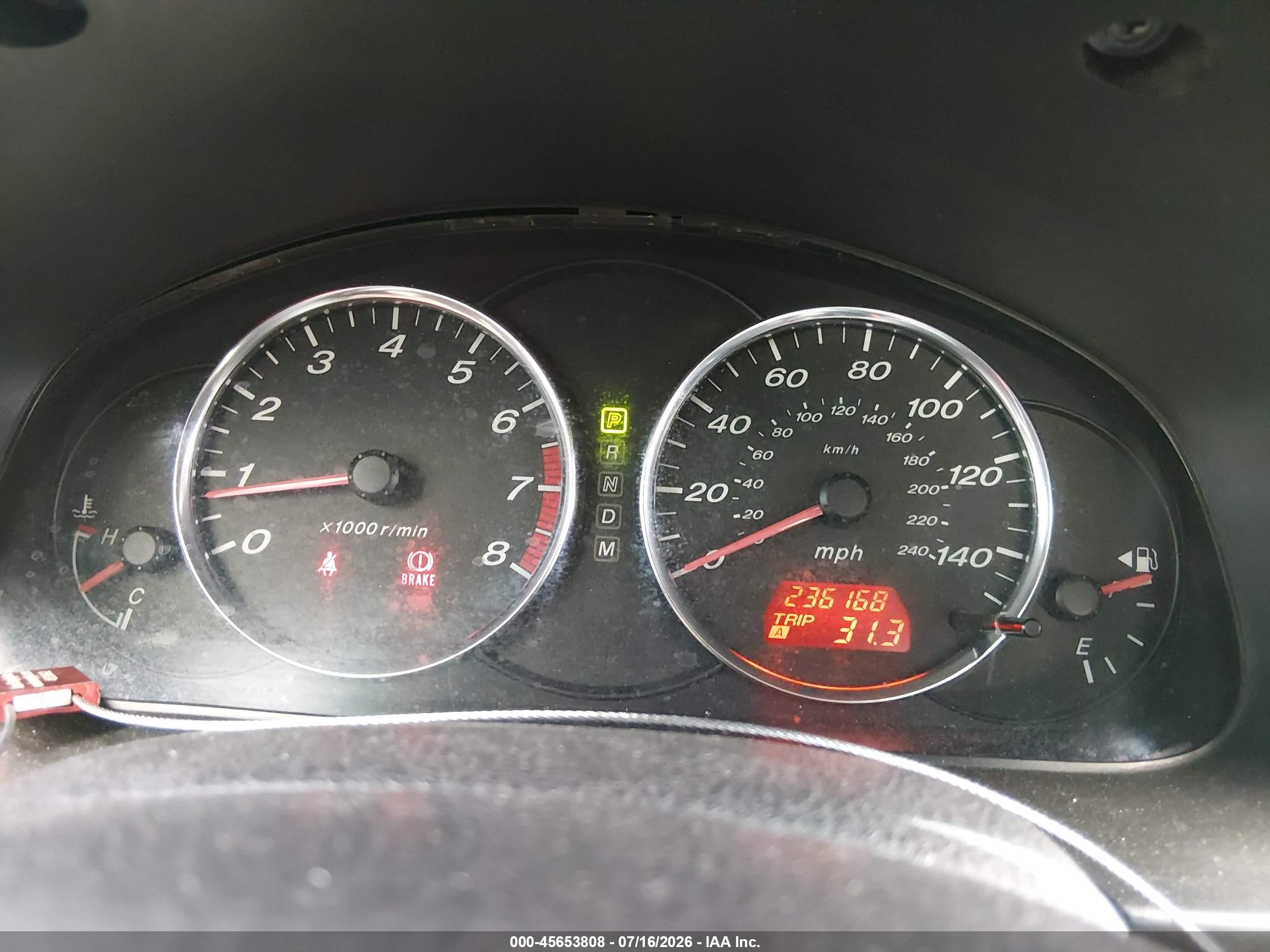 2008 Mazda Mazda6 I Sport Ve Black vin: 1YVHP80C985M38533