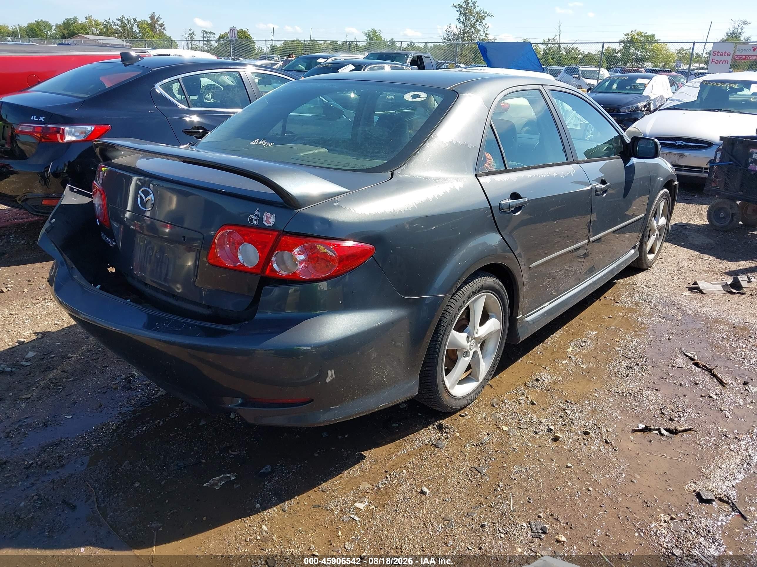 2003 Mazda Mazda6 I Gray vin: 1YVHP80CX35M19157