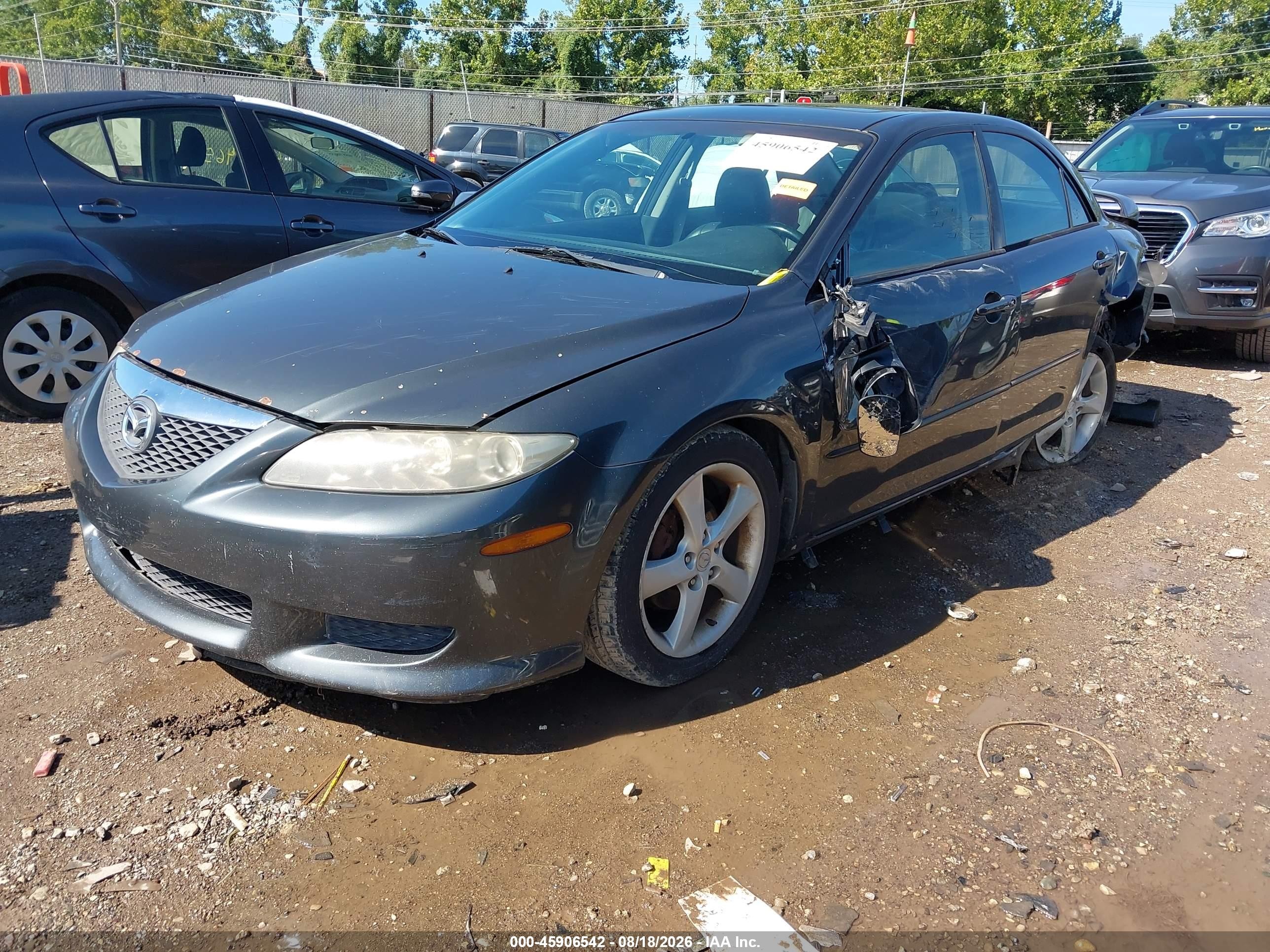2003 Mazda Mazda6 I Gray vin: 1YVHP80CX35M19157