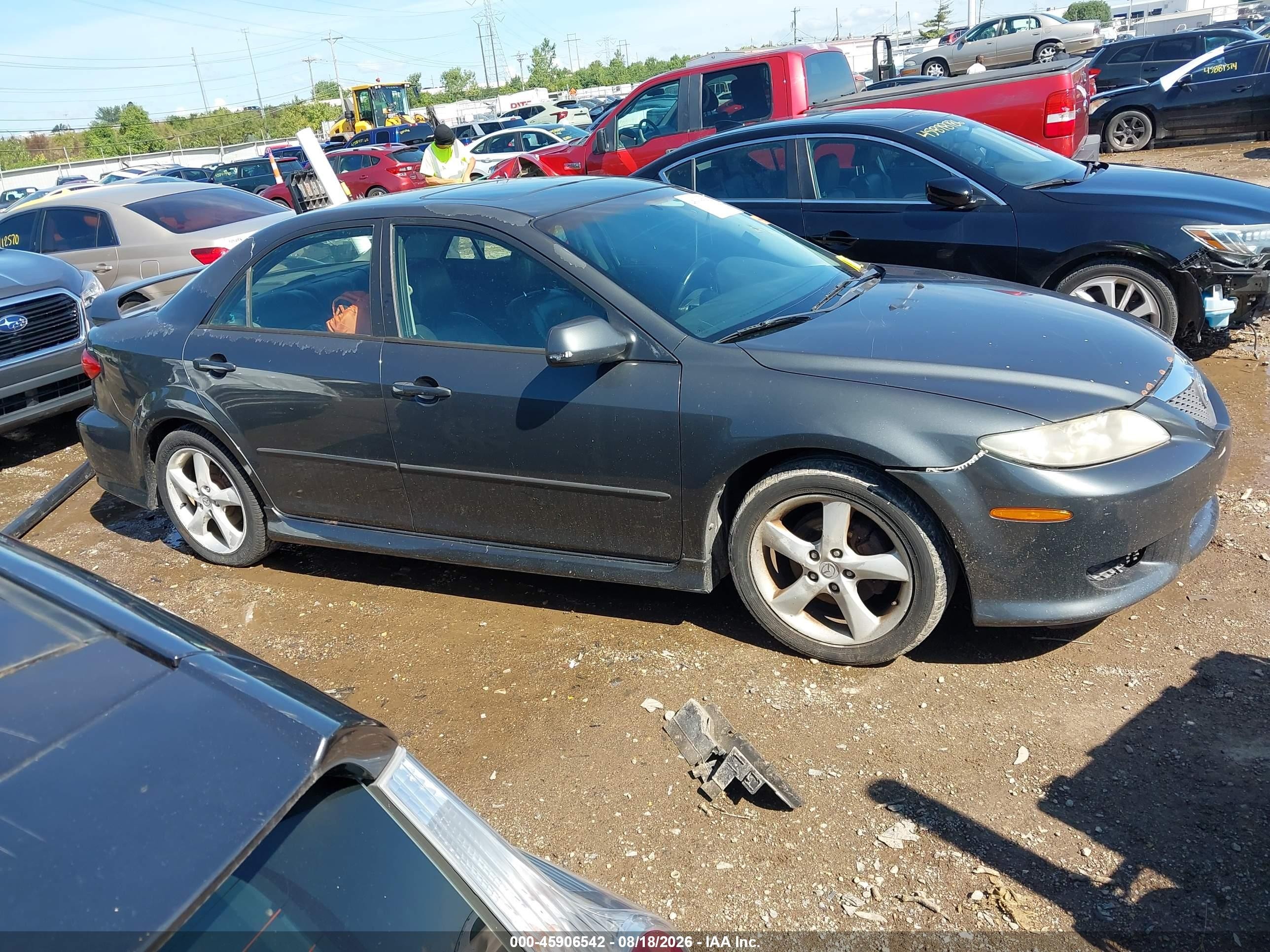 2003 Mazda Mazda6 I Gray vin: 1YVHP80CX35M19157