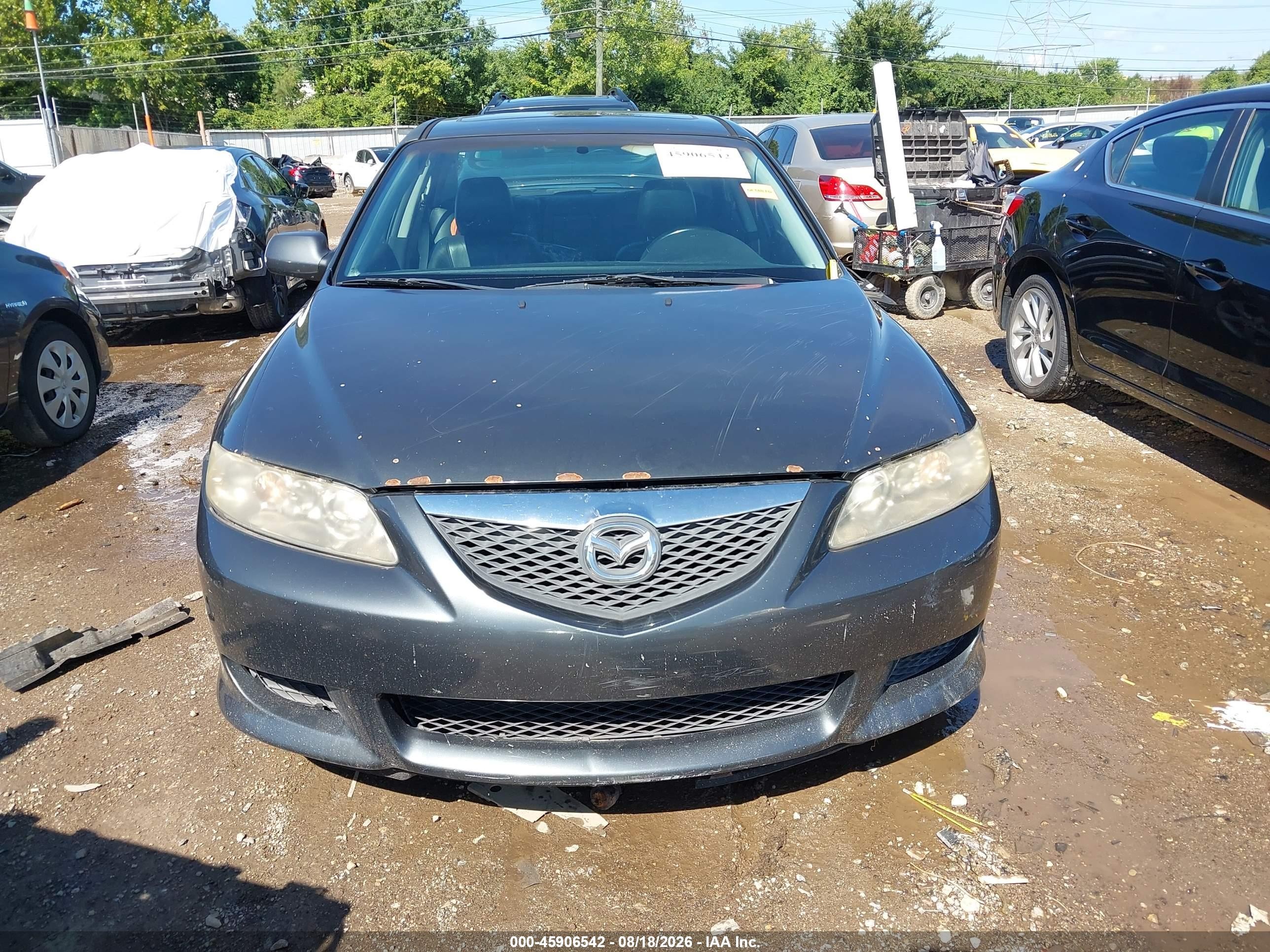 2003 Mazda Mazda6 I Gray vin: 1YVHP80CX35M19157