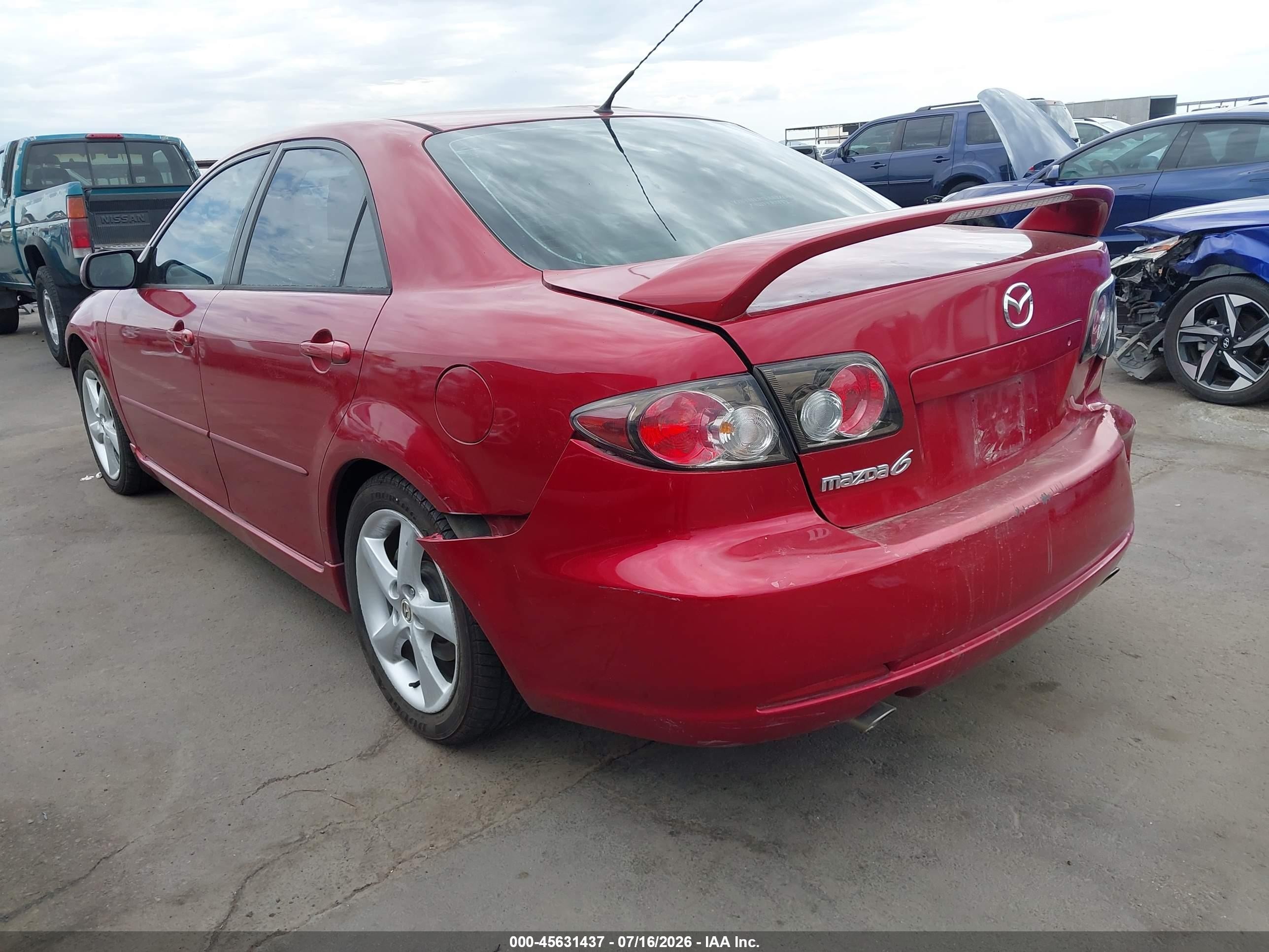 2006 Mazda Mazda6 Sport I Red vin: 1YVHP80CX65M29658