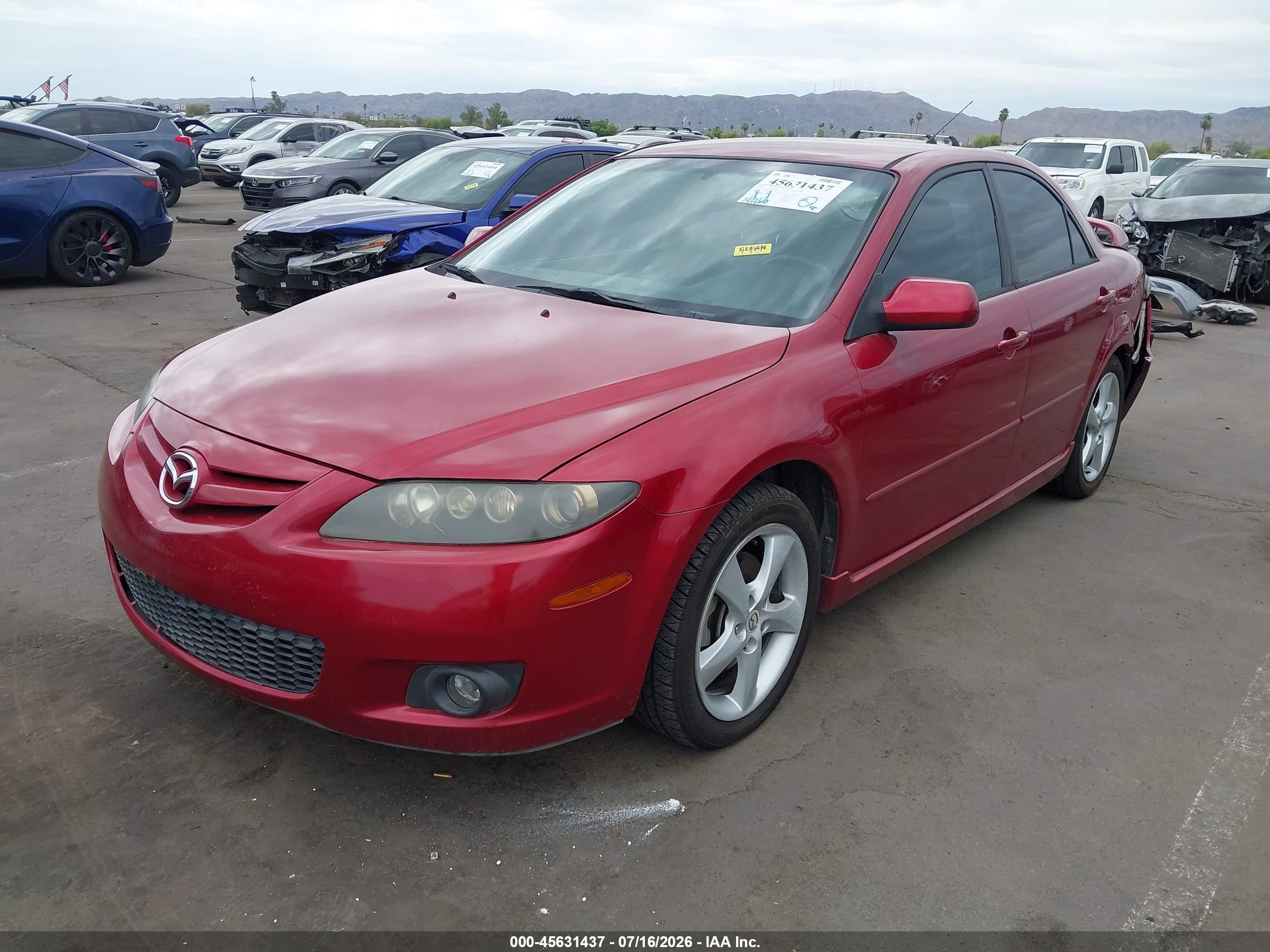 2006 Mazda Mazda6 Sport I Red vin: 1YVHP80CX65M29658