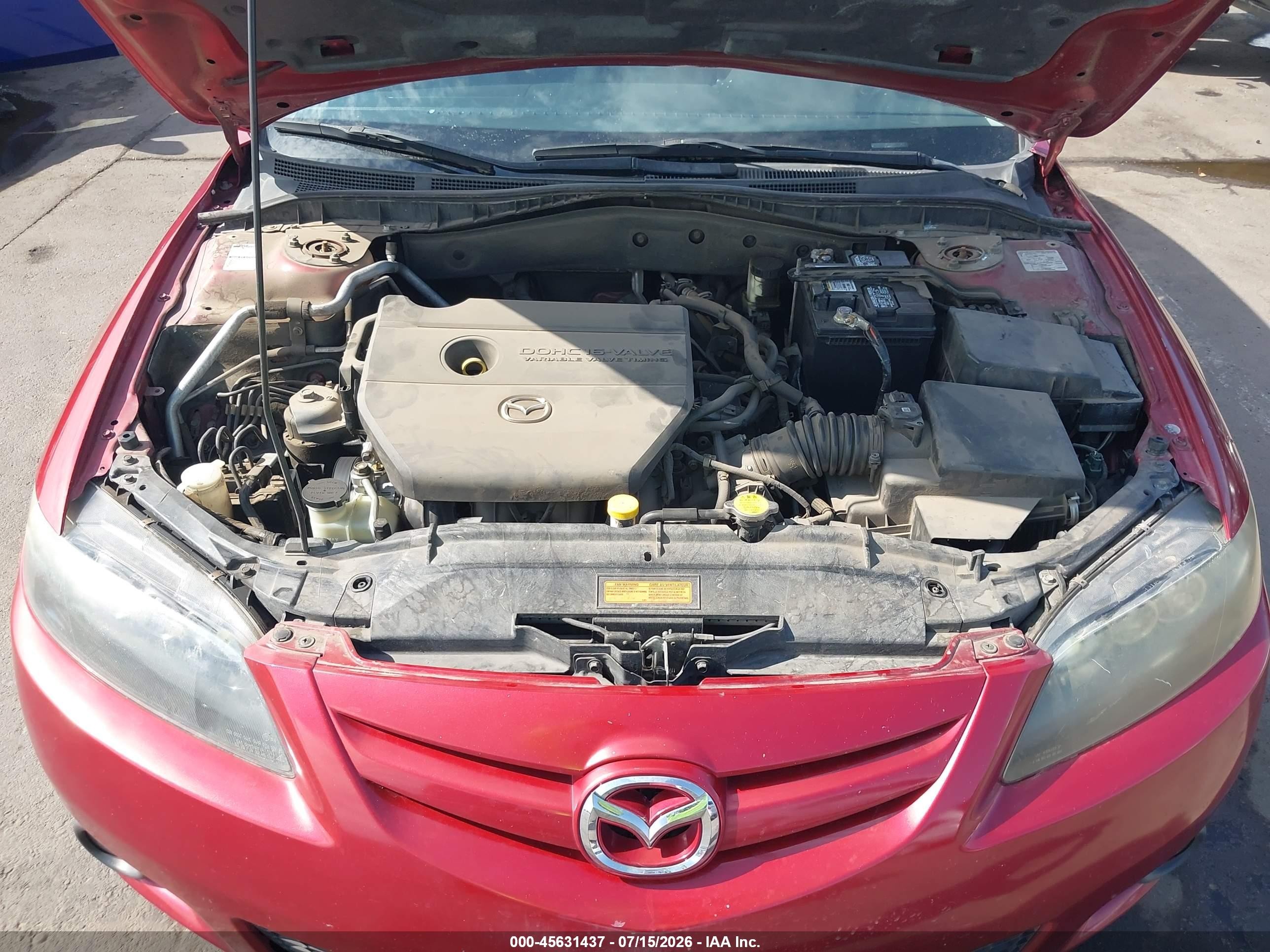 2006 Mazda Mazda6 Sport I Red vin: 1YVHP80CX65M29658
