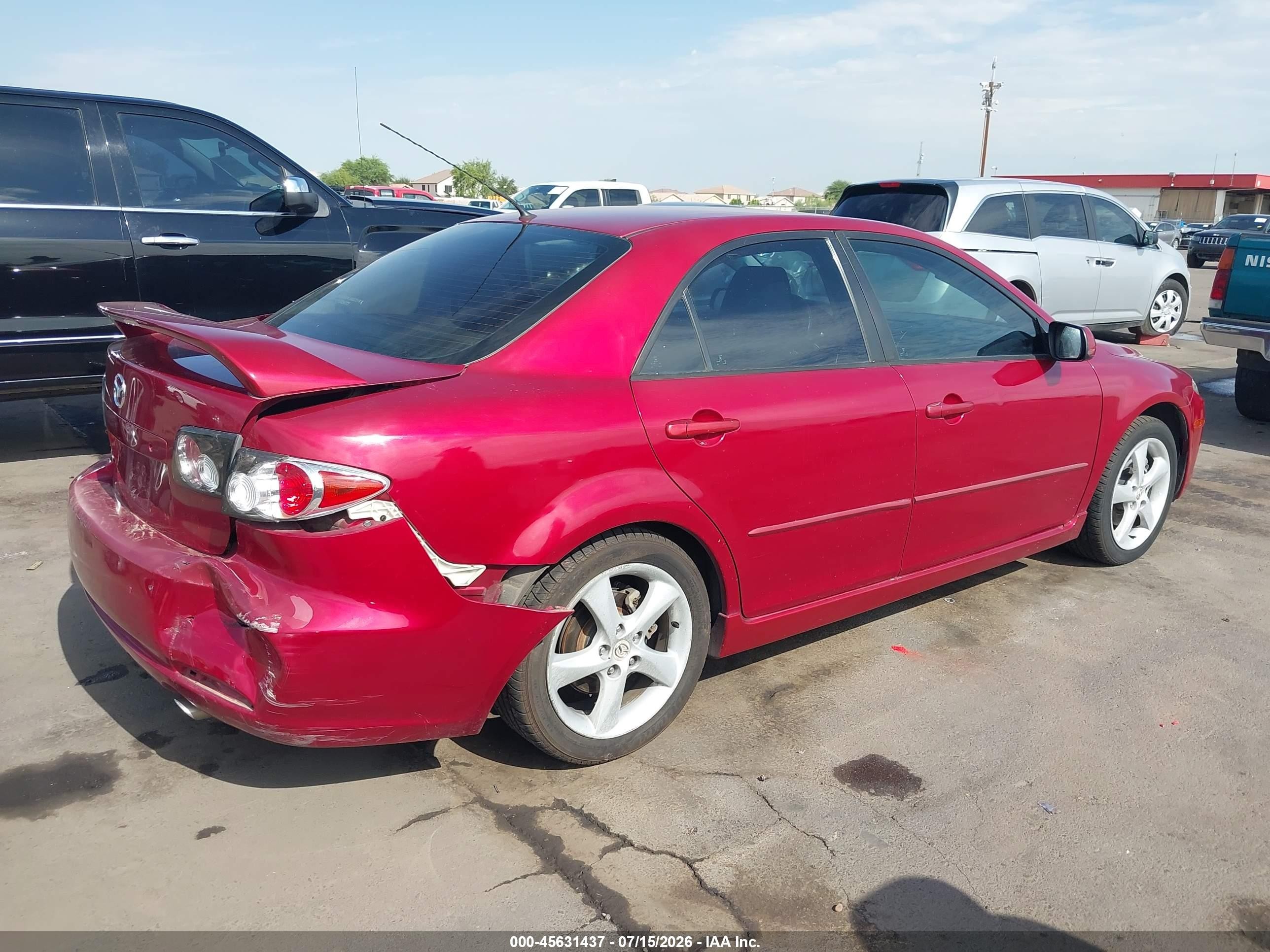 2006 Mazda Mazda6 Sport I Red vin: 1YVHP80CX65M29658