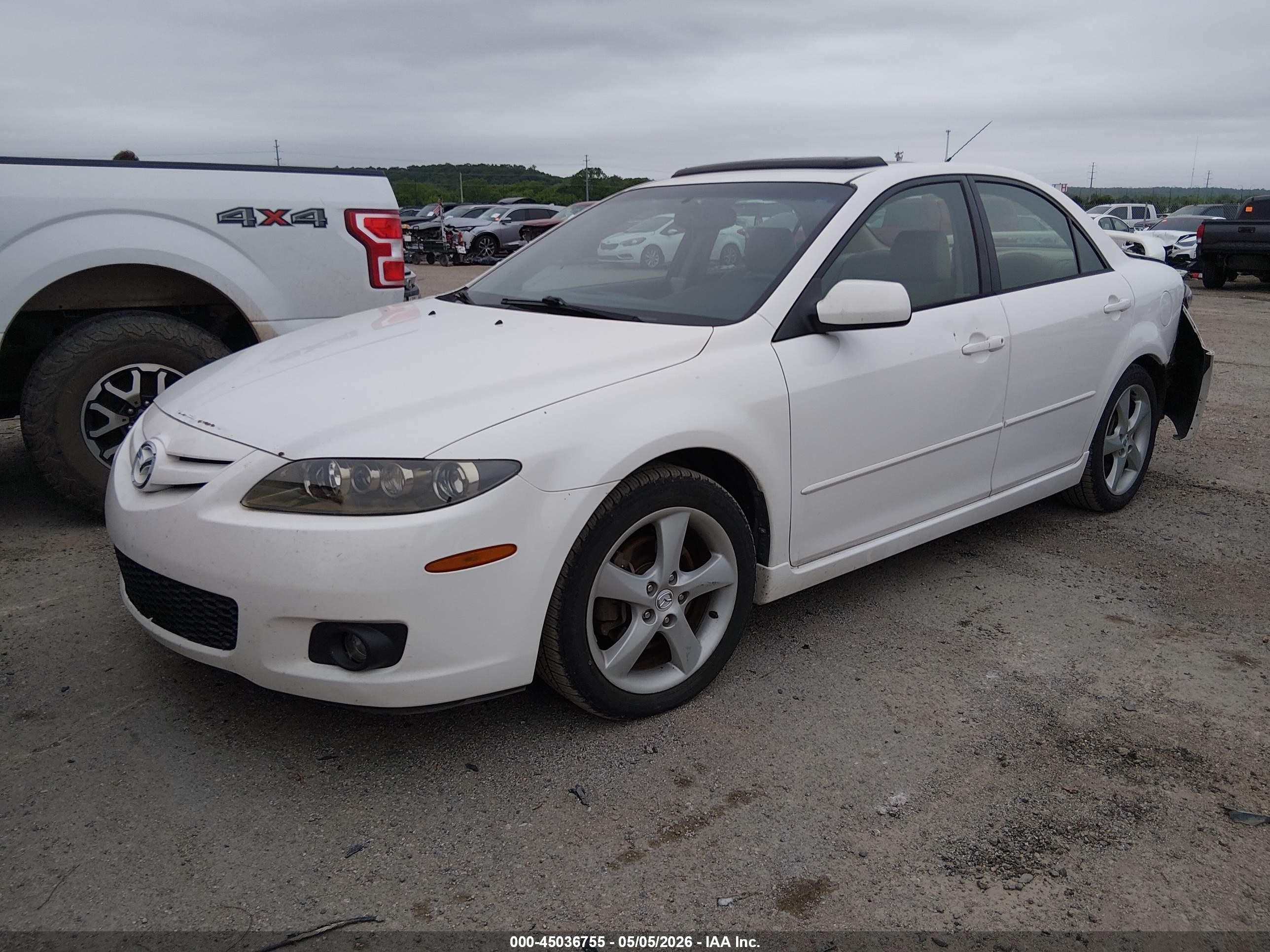 2006 Mazda Mazda6 I Grand Sport White vin: 1YVHP80CX65M40546