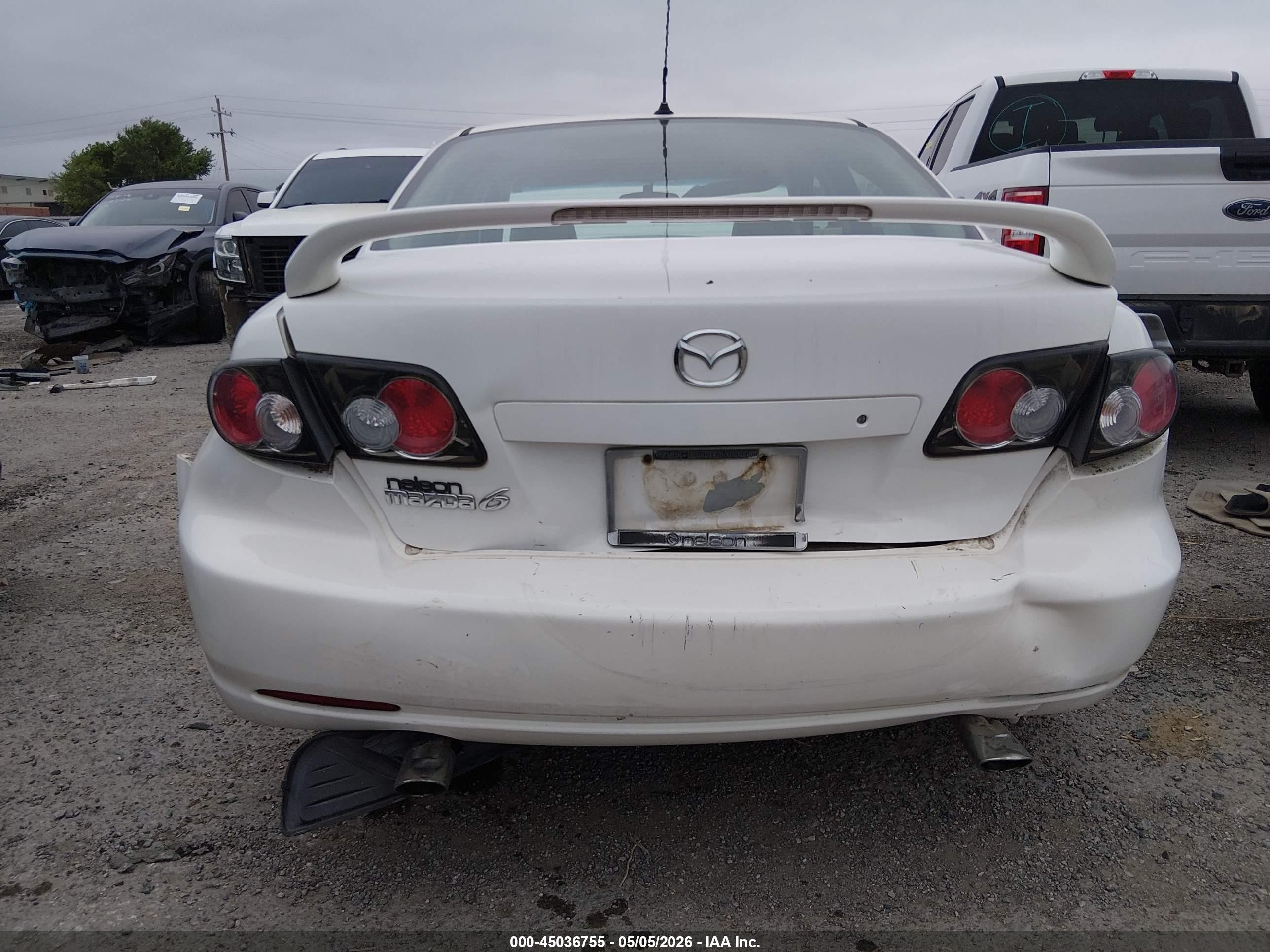 2006 Mazda Mazda6 I Grand Sport White vin: 1YVHP80CX65M40546
