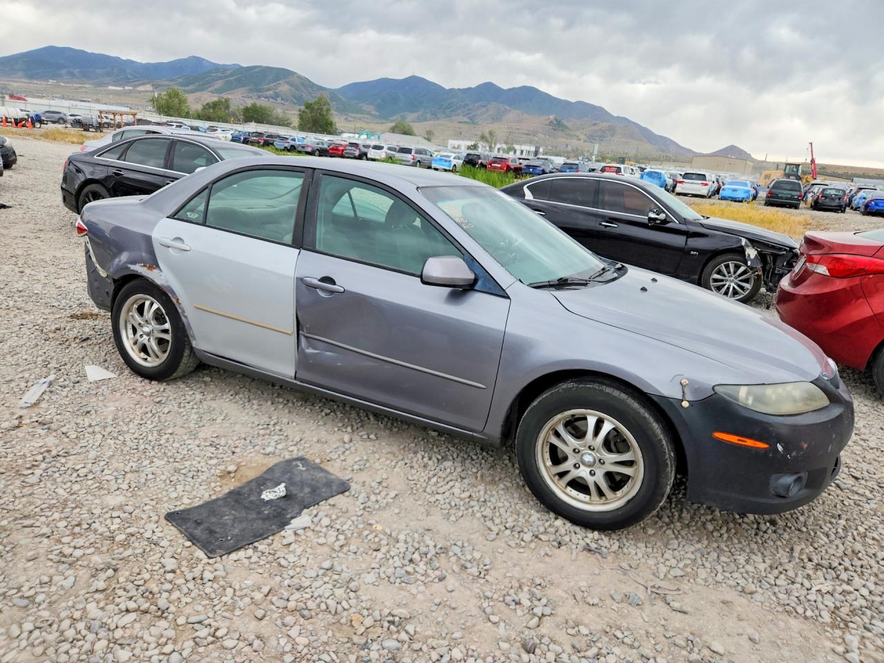 2007 Mazda 6 I Gray vin: 1YVHP80CX75M24378