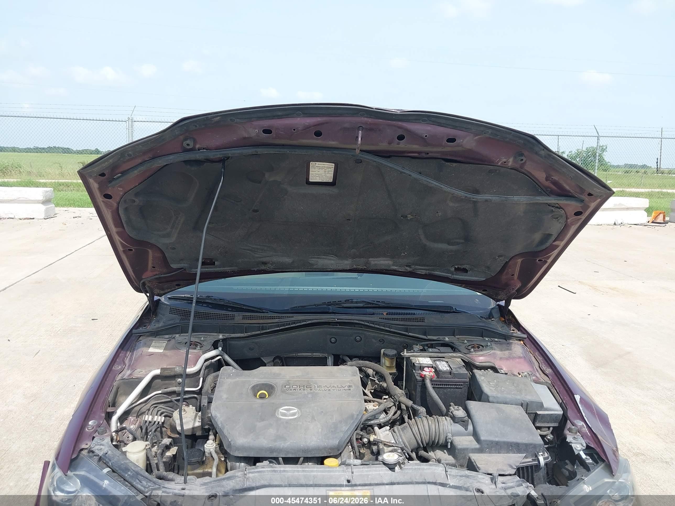 2008 Mazda Mazda6 I Sport Ve Purple vin: 1YVHP80CX85M44406
