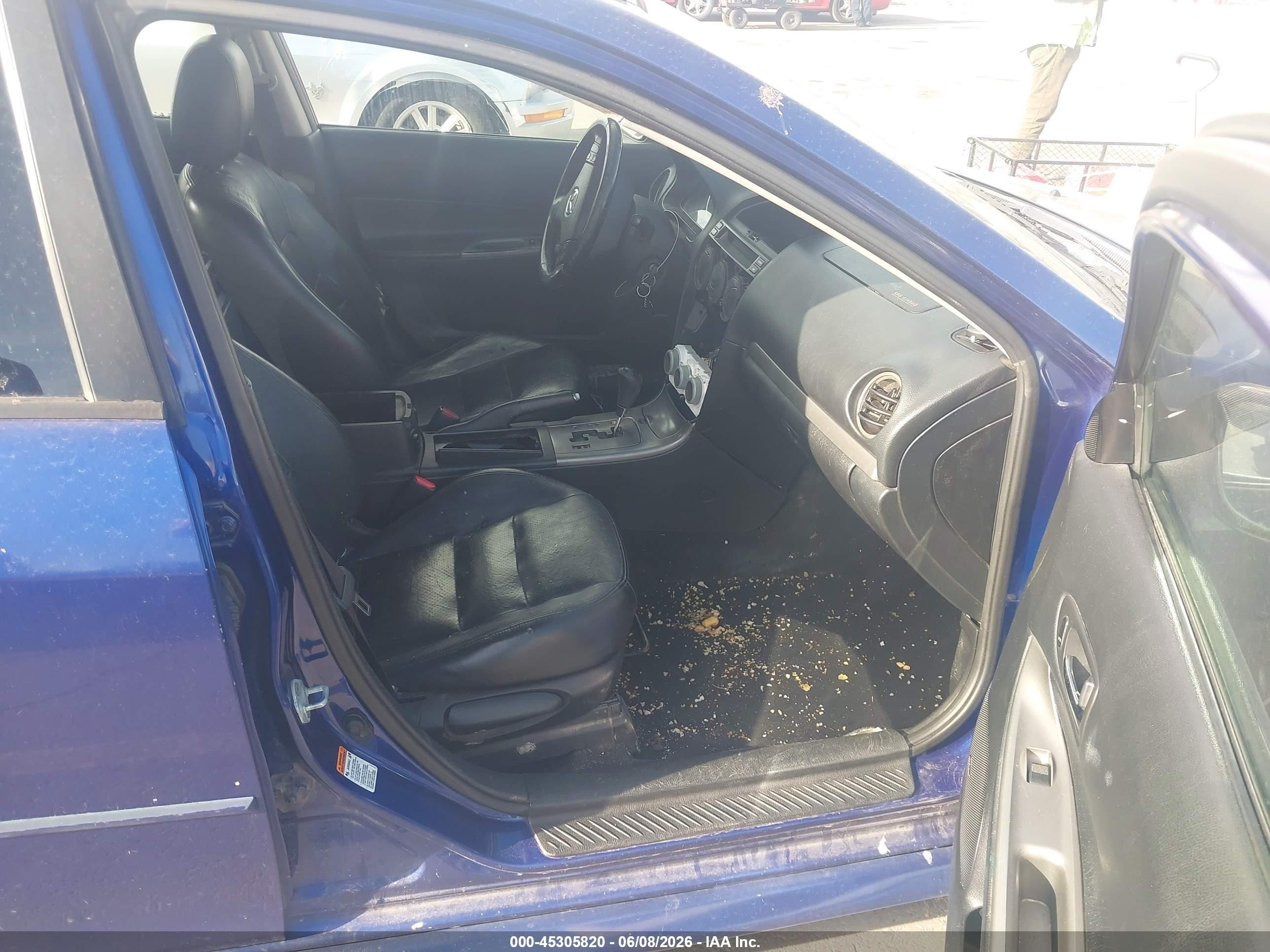 2005 Mazda Mazda6 S Sport Blue vin: 1YVHP80D055M73935