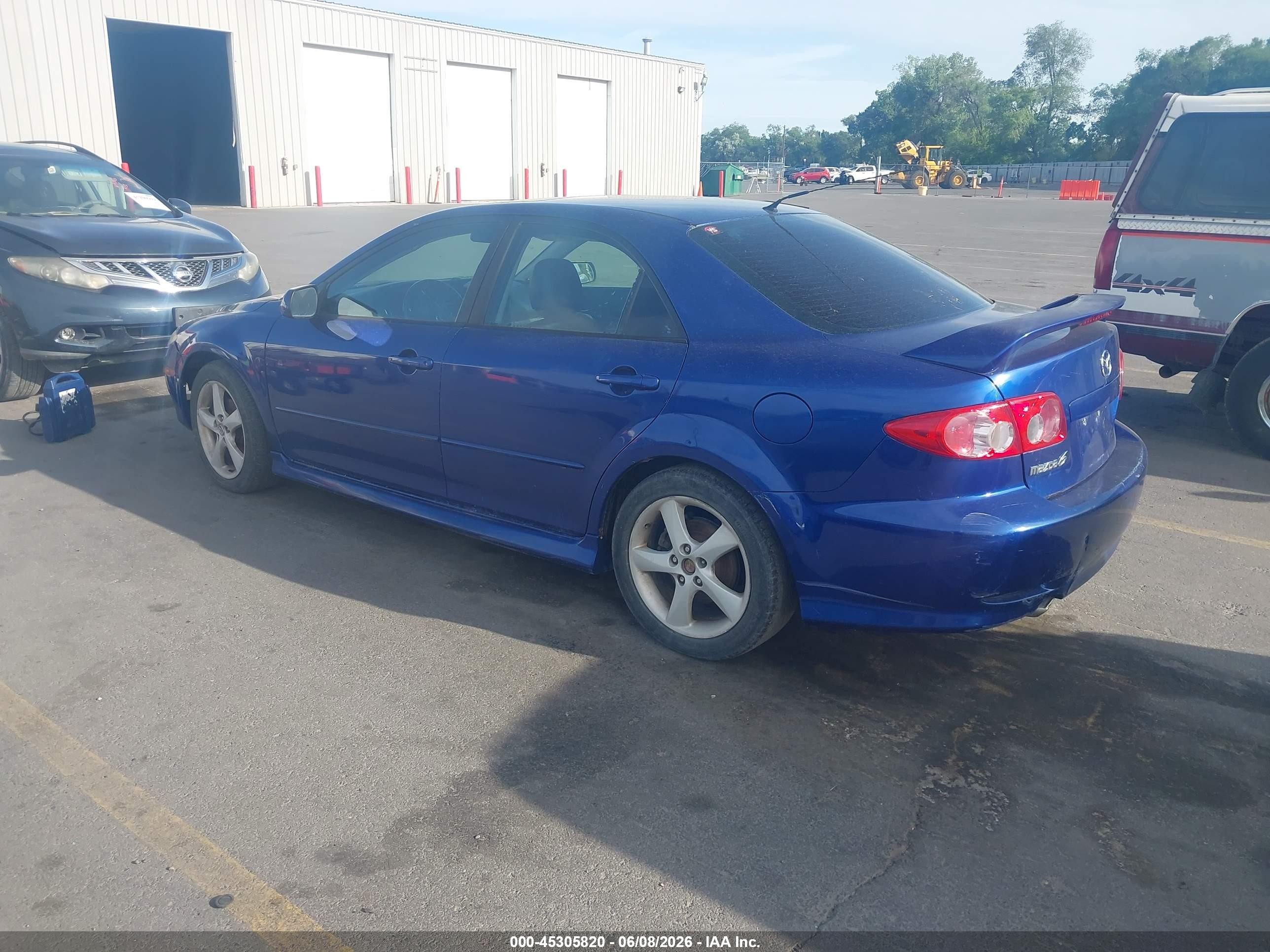 2005 Mazda Mazda6 S Sport Blue vin: 1YVHP80D055M73935