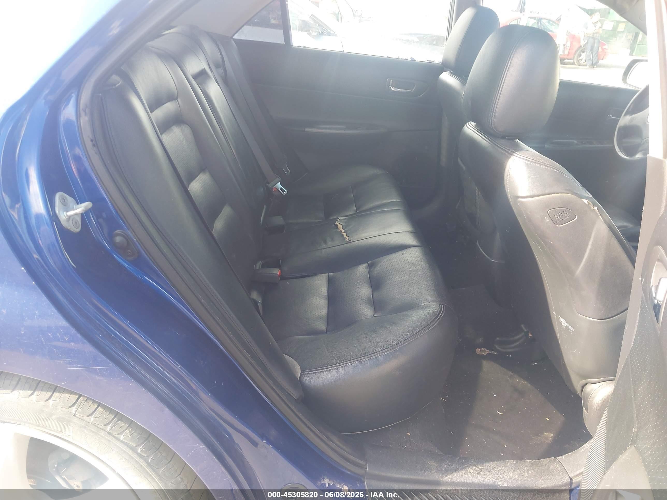 2005 Mazda Mazda6 S Sport Blue vin: 1YVHP80D055M73935