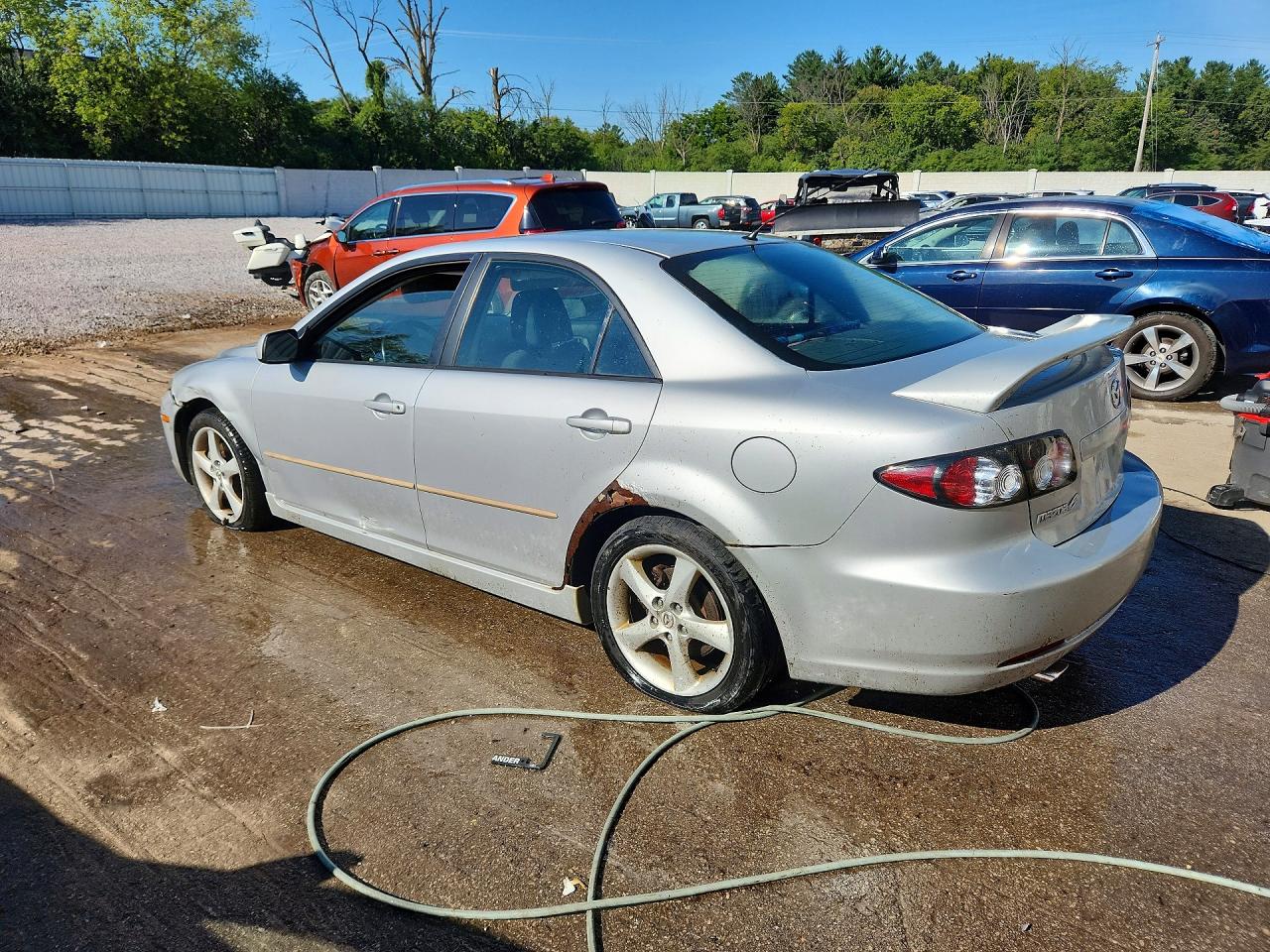 2006 Mazda 6 S Silver vin: 1YVHP80D065M05619