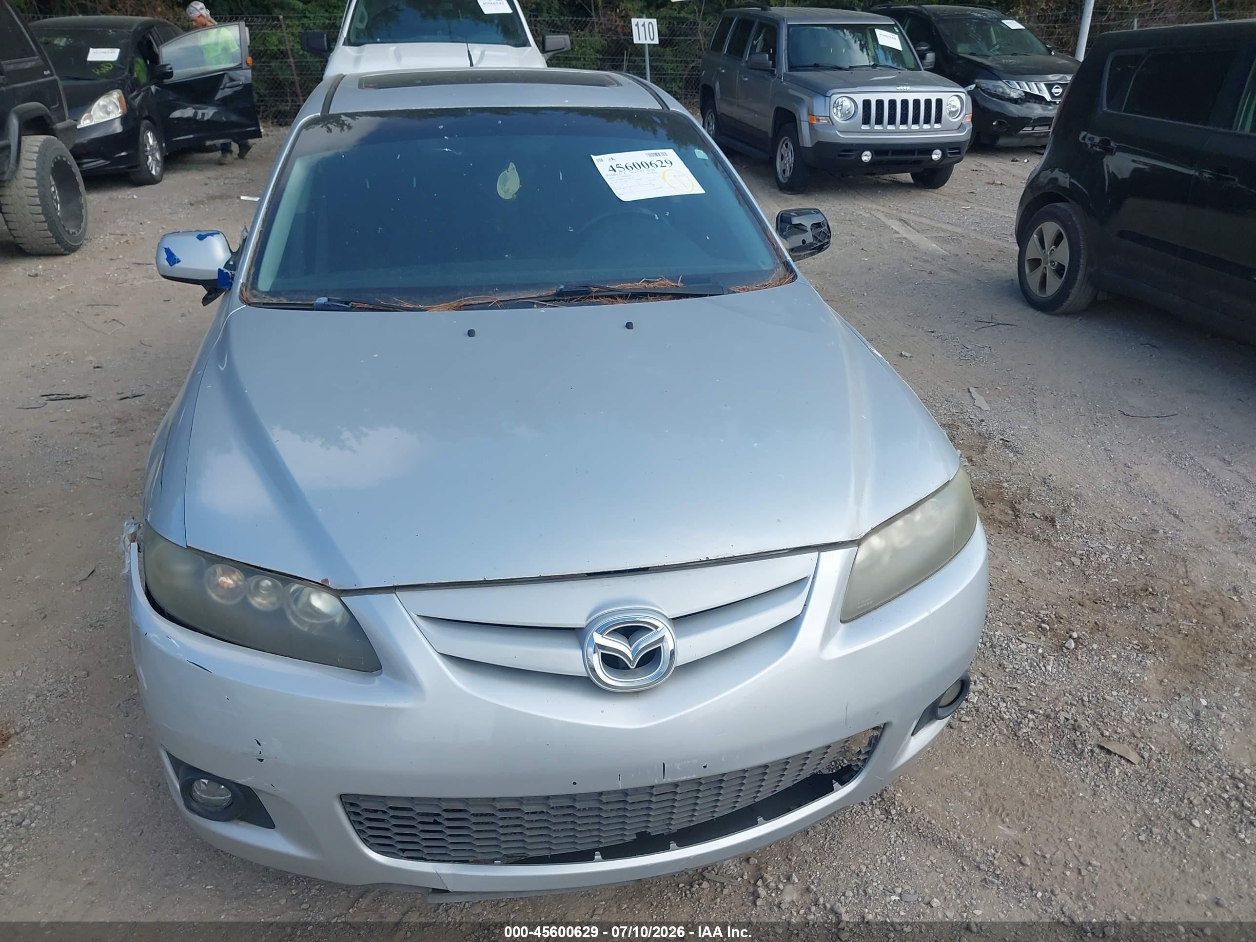 2006 Mazda Mazda6 Sport S Silver vin: 1YVHP80D065M33162