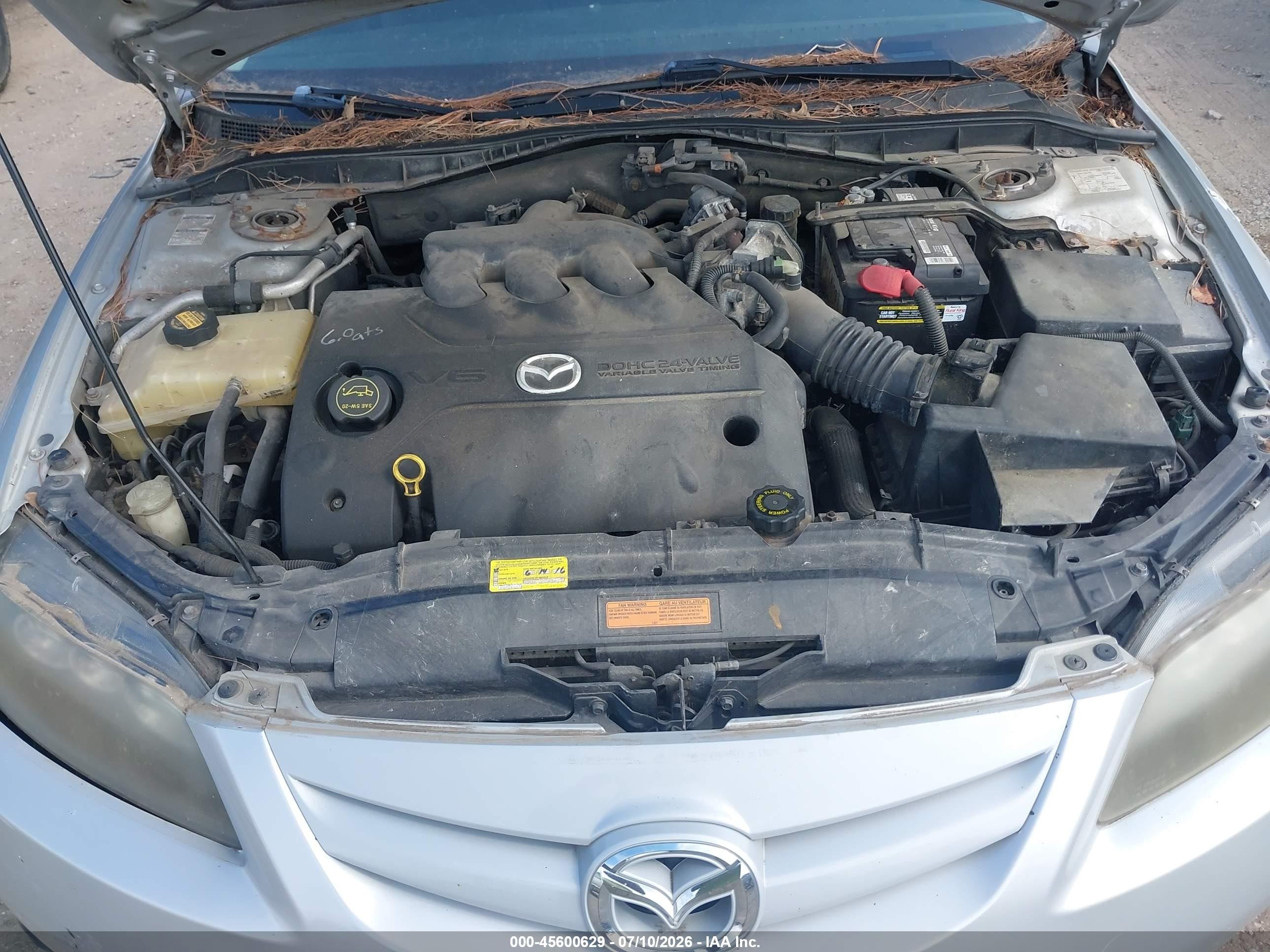 2006 Mazda Mazda6 Sport S Silver vin: 1YVHP80D065M33162
