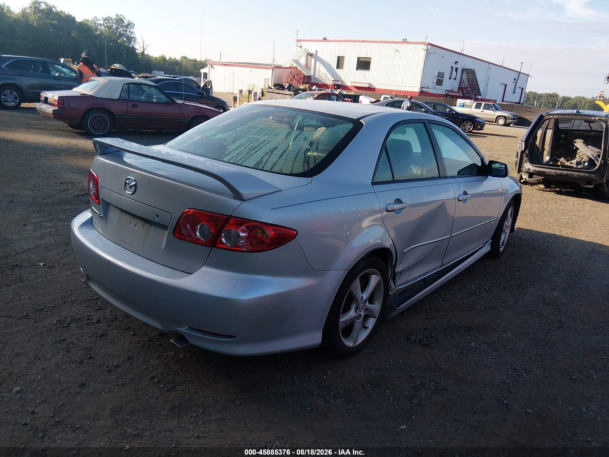 2003 Mazda Mazda6 S Серебряный vin: 1YVHP80D135M38575