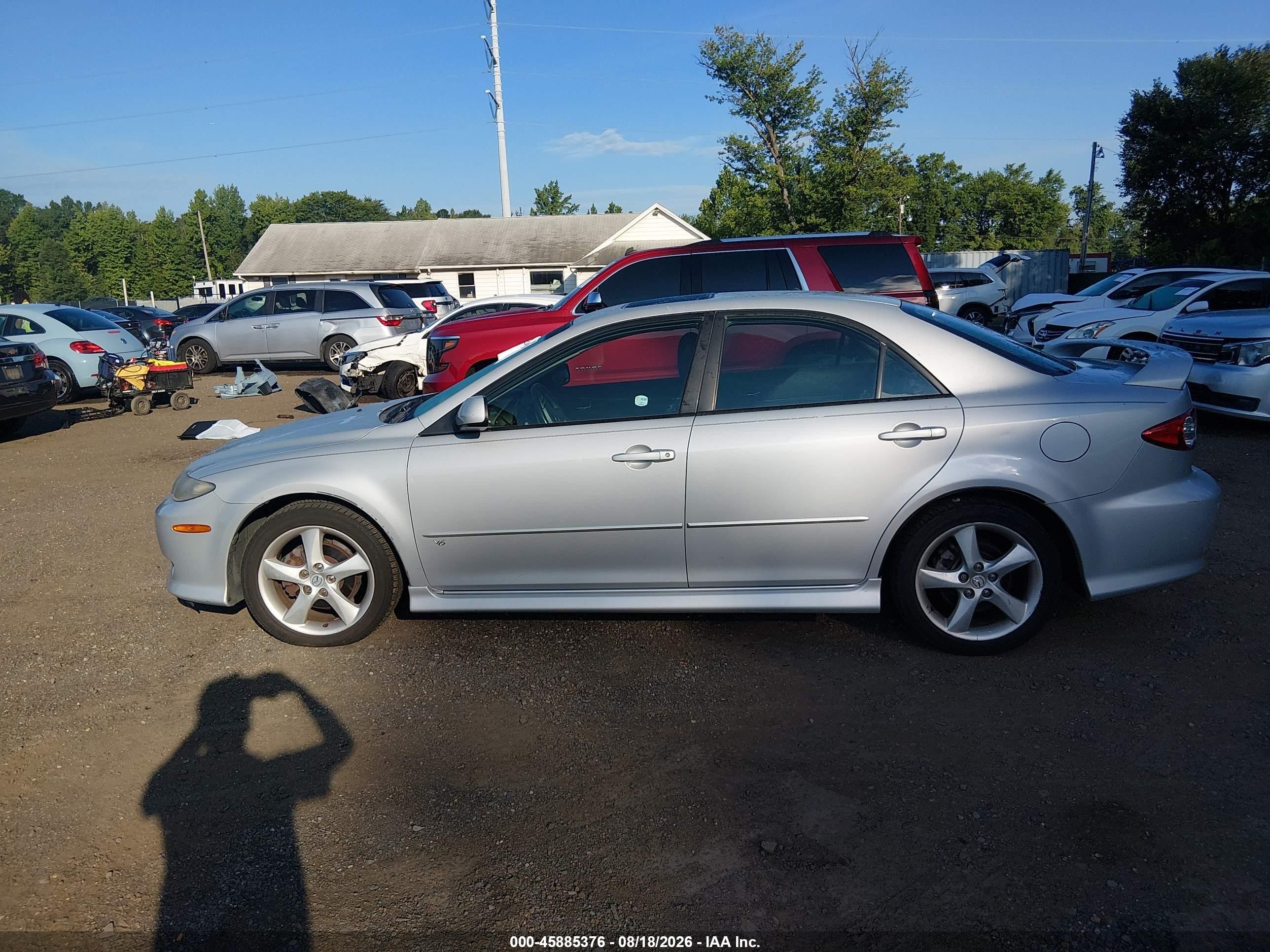 2003 Mazda Mazda6 S Серебряный vin: 1YVHP80D135M38575