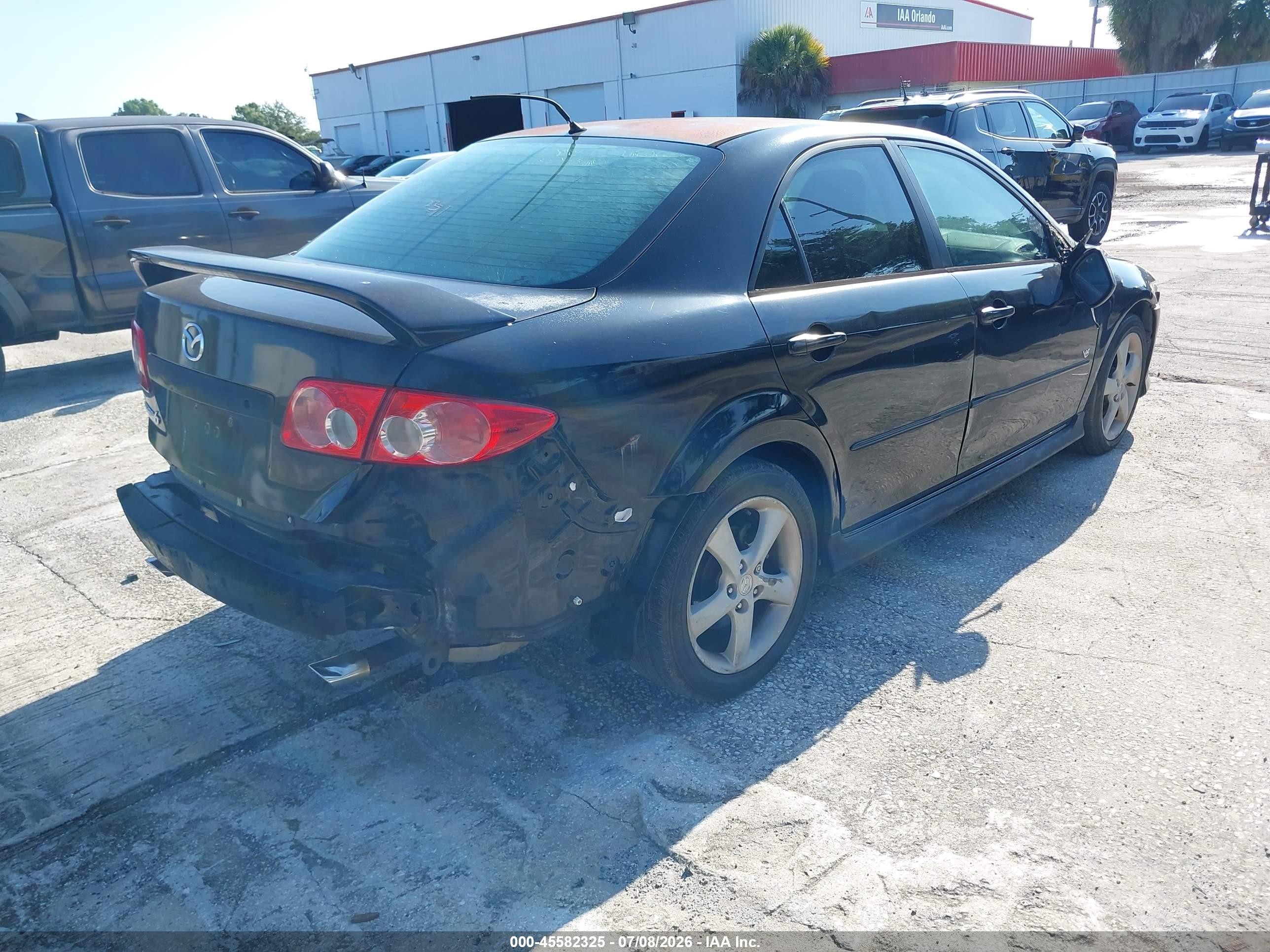 2005 Mazda Mazda6 S Sport Black vin: 1YVHP80D355M13552