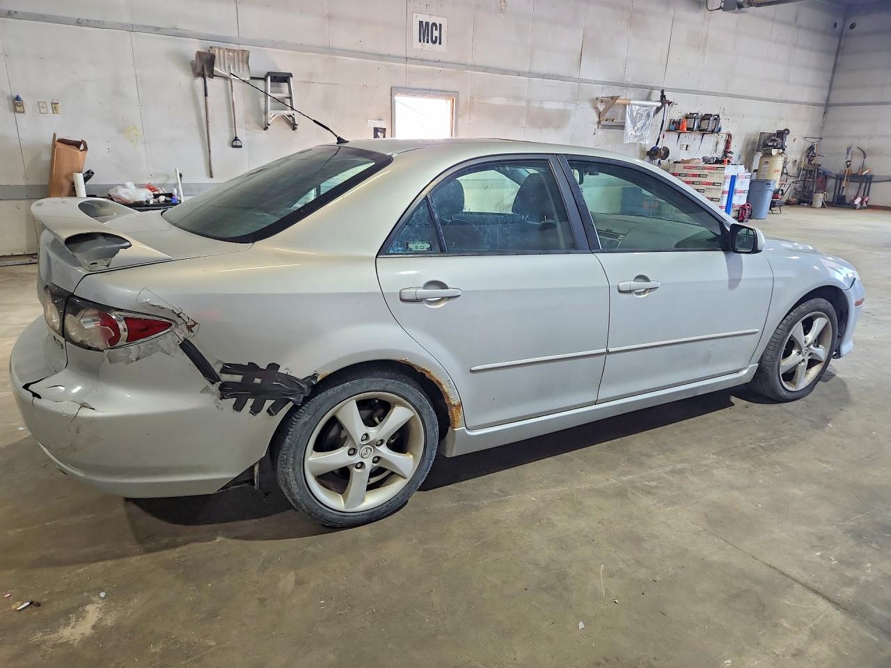 2006 Mazda 6 S Silver vin: 1YVHP80D365M38484