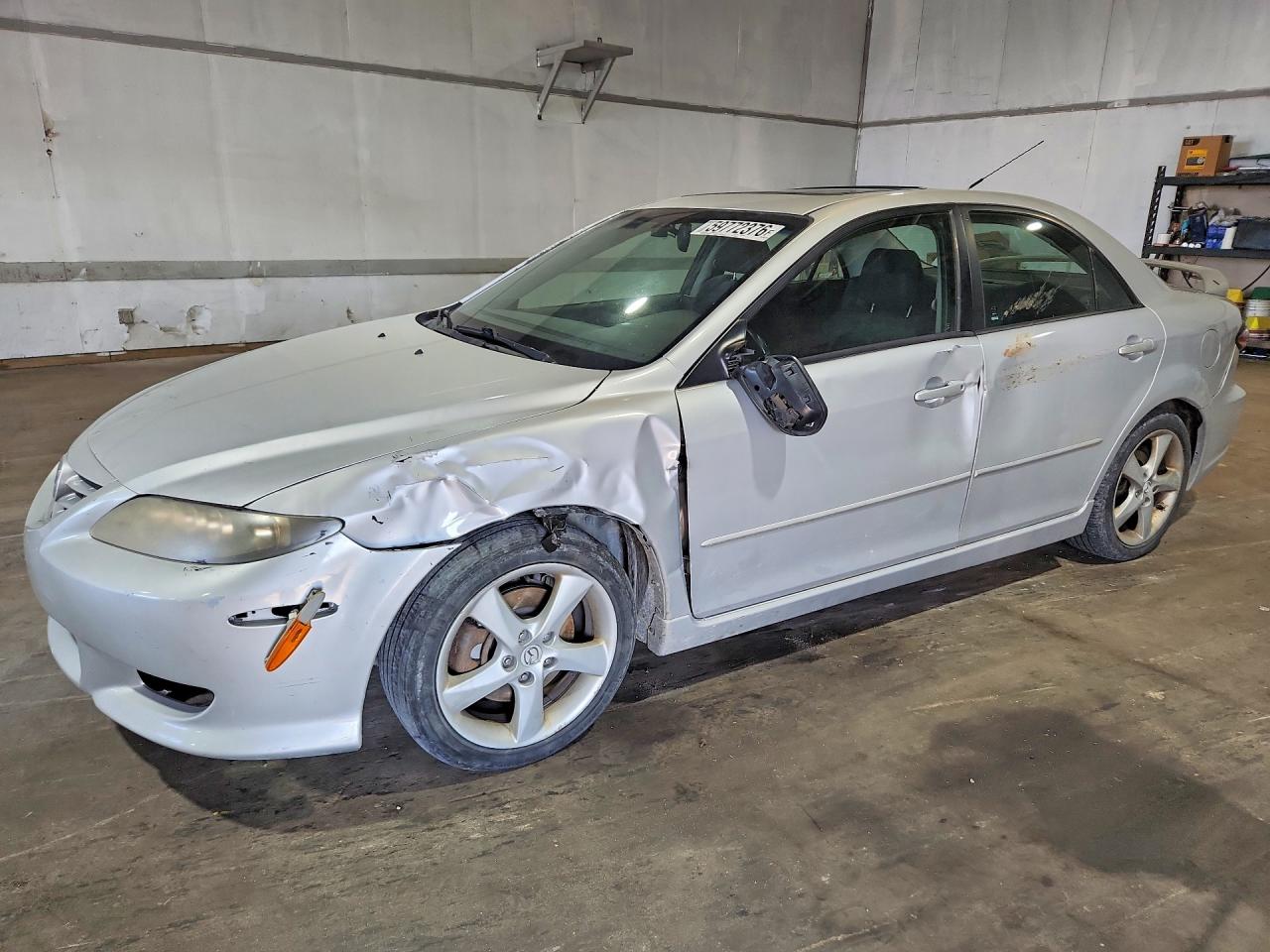 2006 Mazda 6 S Silver vin: 1YVHP80D365M38484
