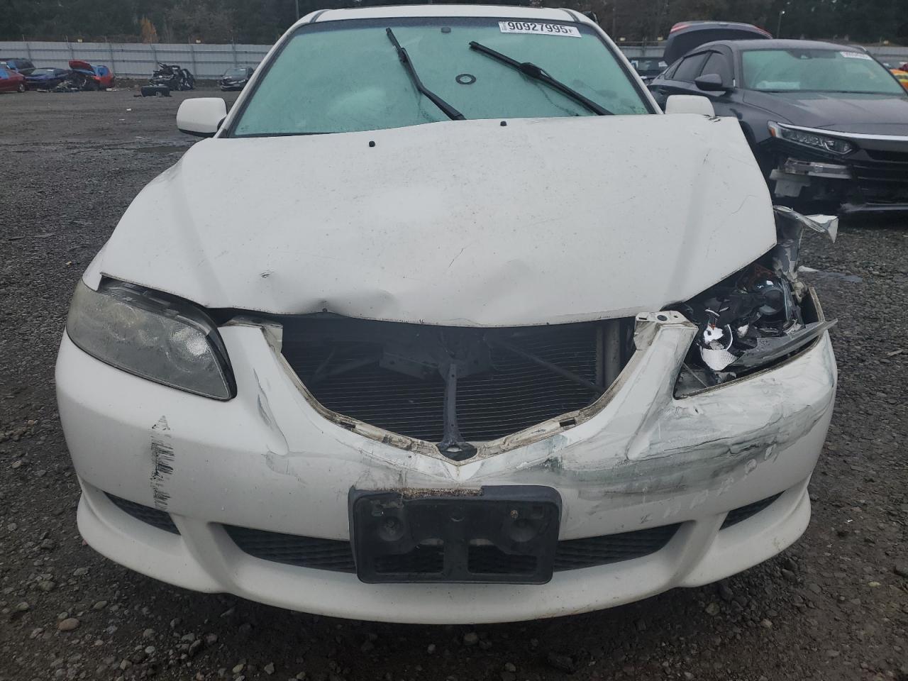 2003 Mazda 6 S White vin: 1YVHP80D435M20104
