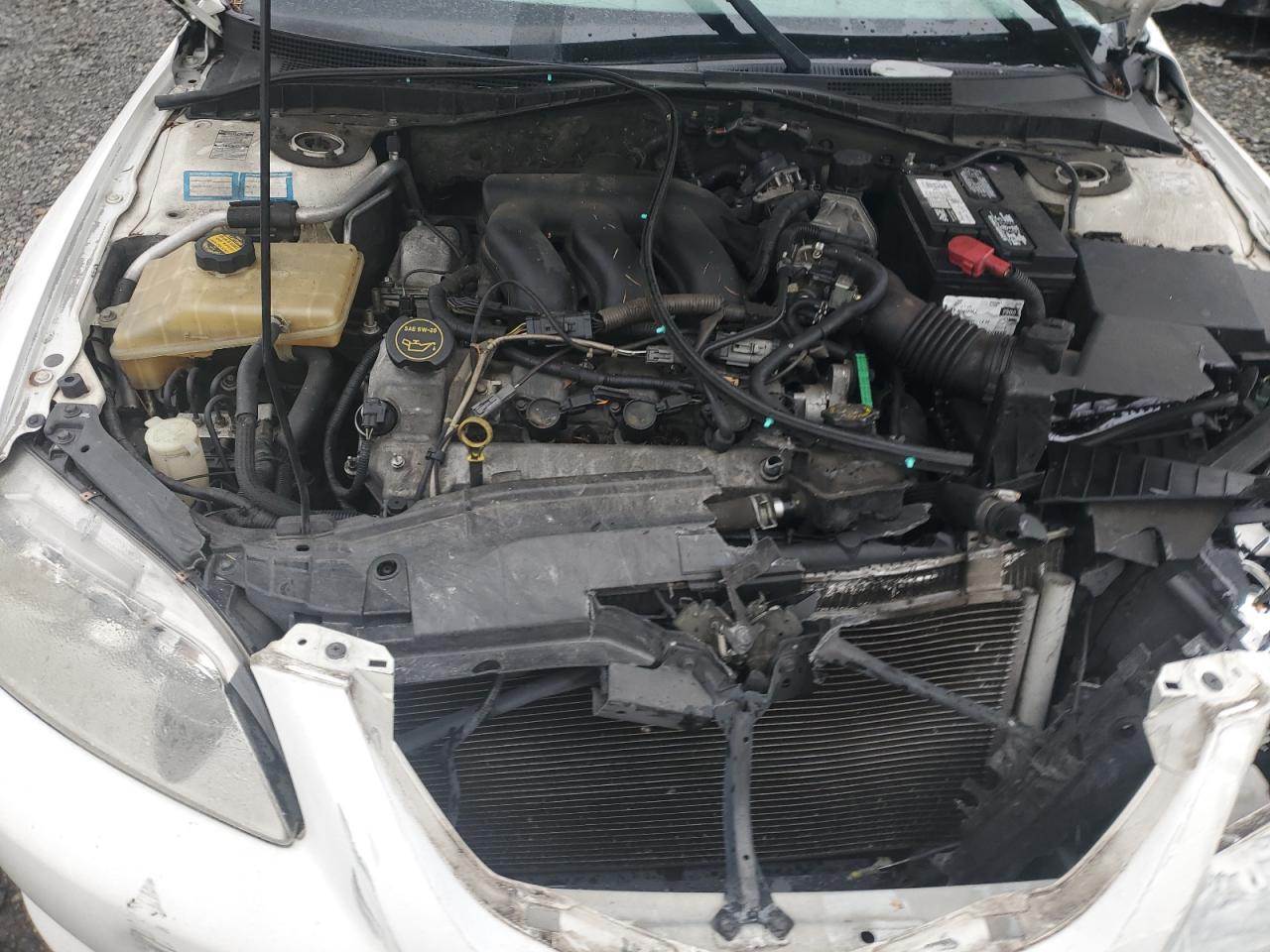 2003 Mazda 6 S White vin: 1YVHP80D435M20104
