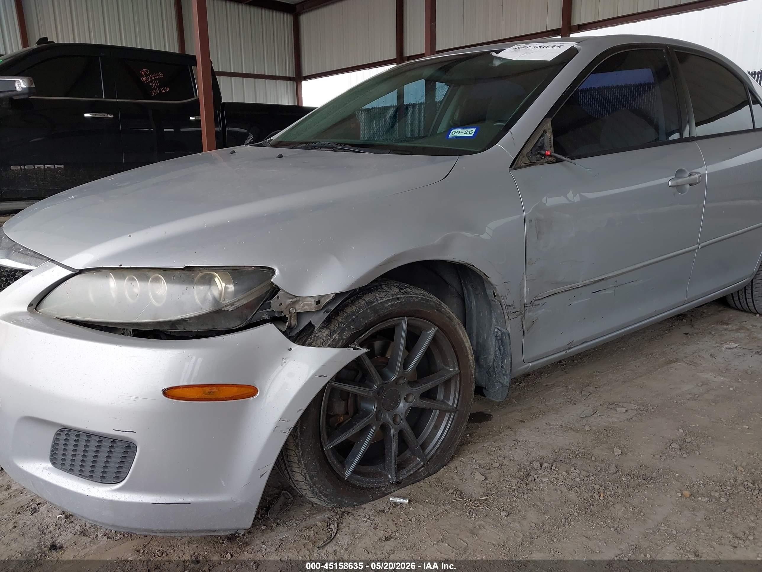 2006 Mazda Mazda6 S Серебряный vin: 1YVHP80D465M56072