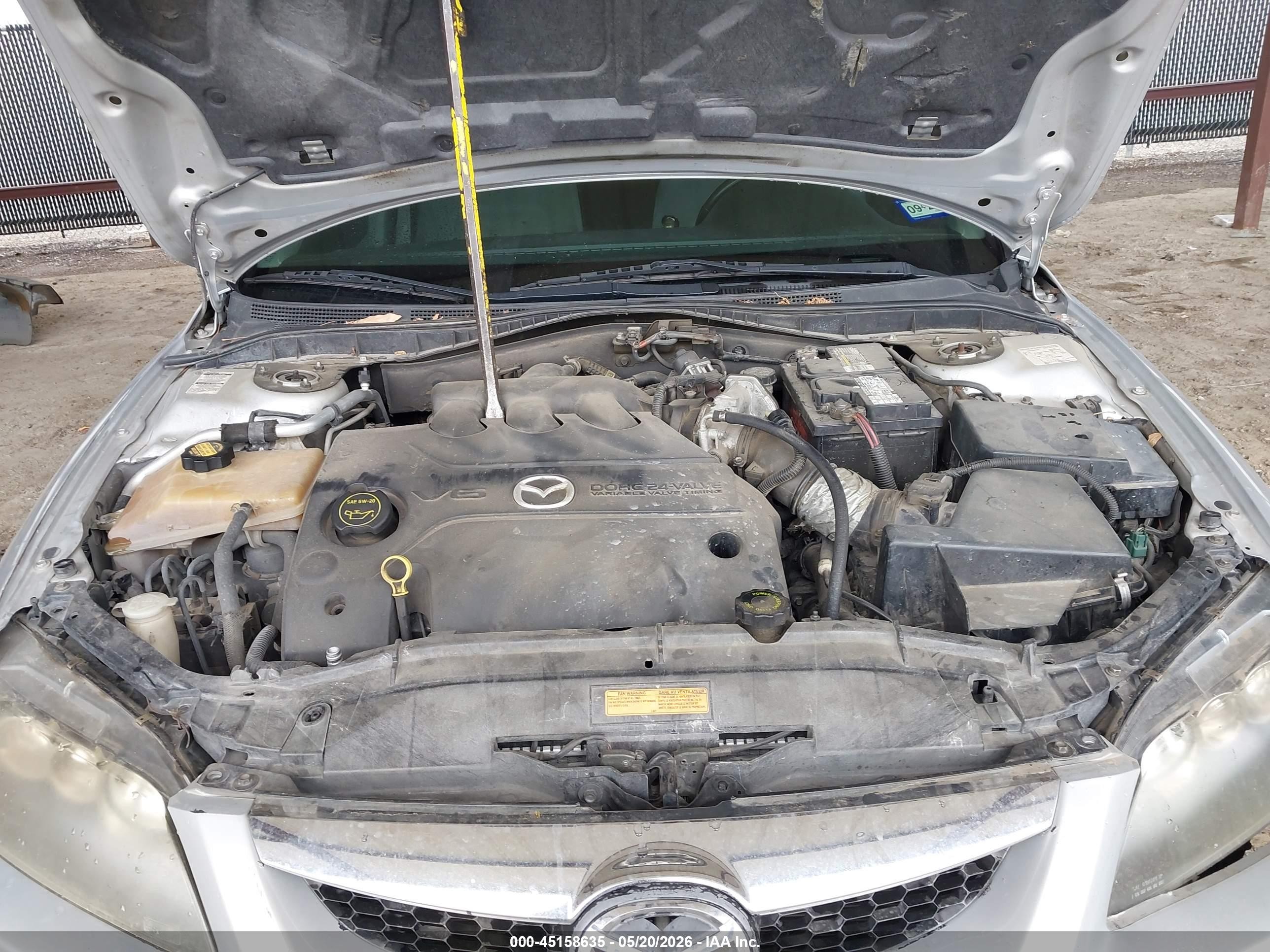 2006 Mazda Mazda6 S Серебряный vin: 1YVHP80D465M56072