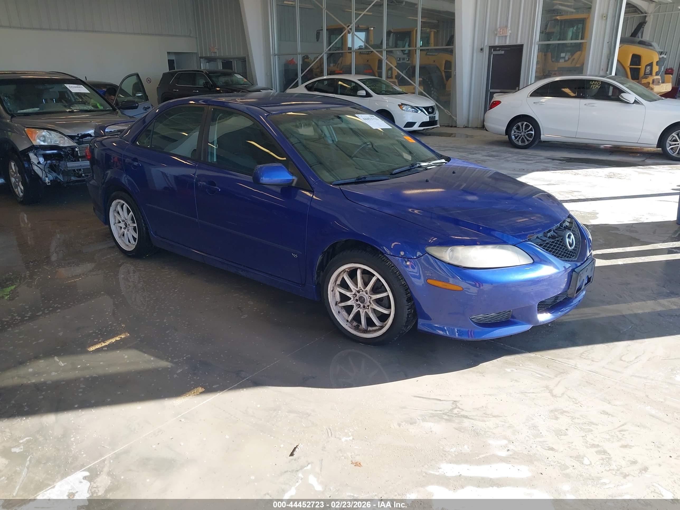 2003 Mazda Mazda6 S Blue vin: 1YVHP80D635M13655