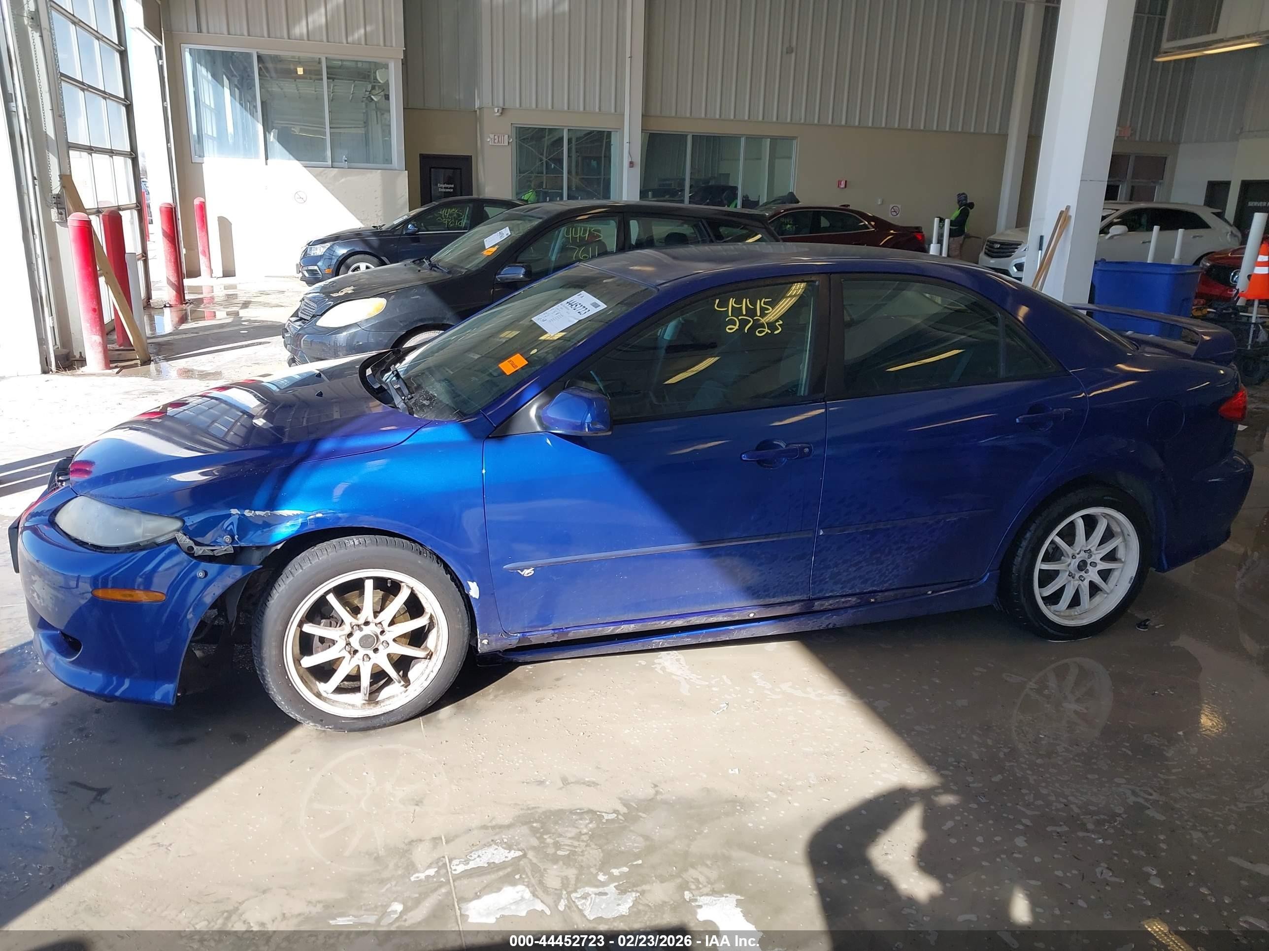 2003 Mazda Mazda6 S Blue vin: 1YVHP80D635M13655