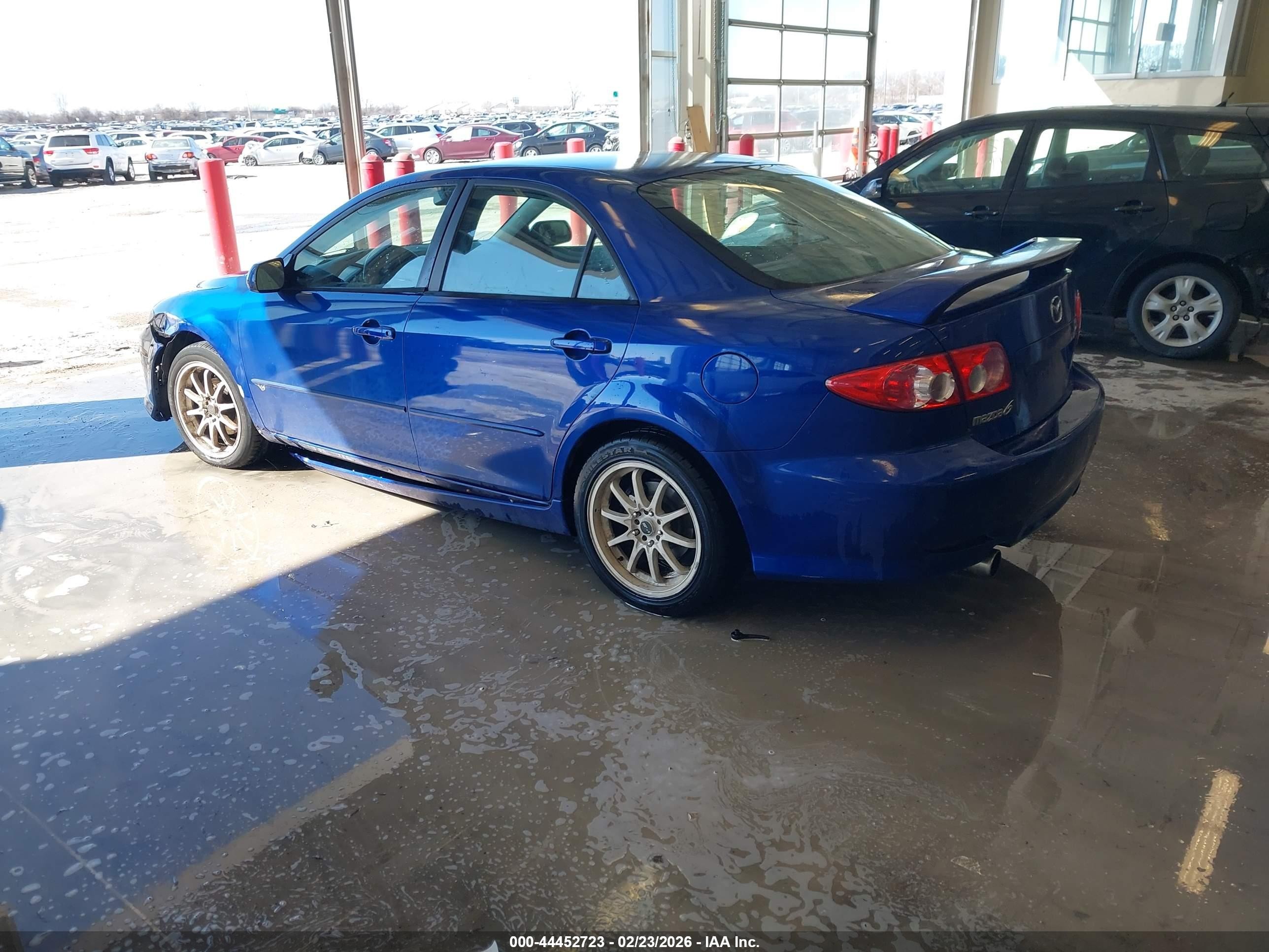 2003 Mazda Mazda6 S Blue vin: 1YVHP80D635M13655