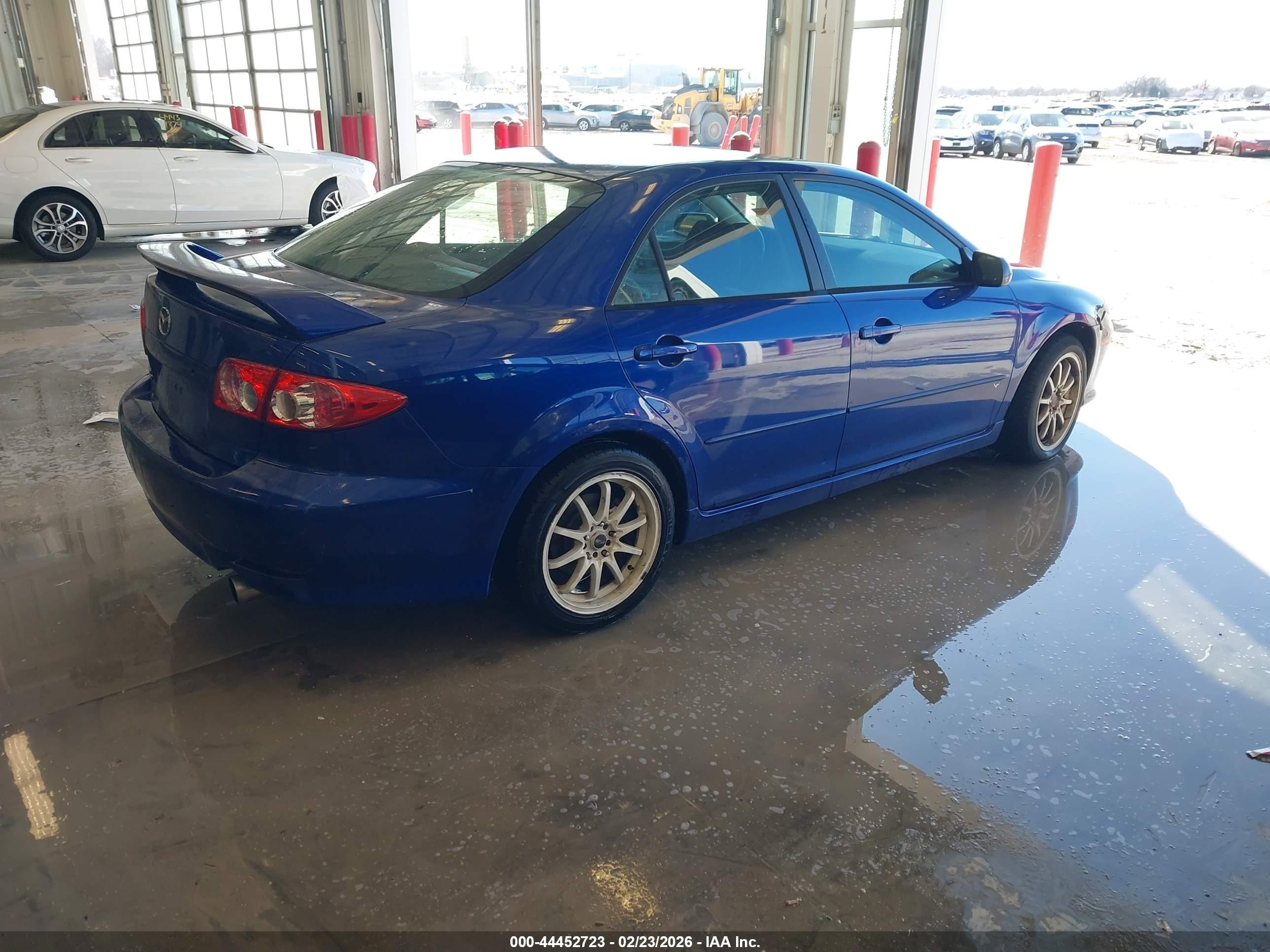 2003 Mazda Mazda6 S Blue vin: 1YVHP80D635M13655