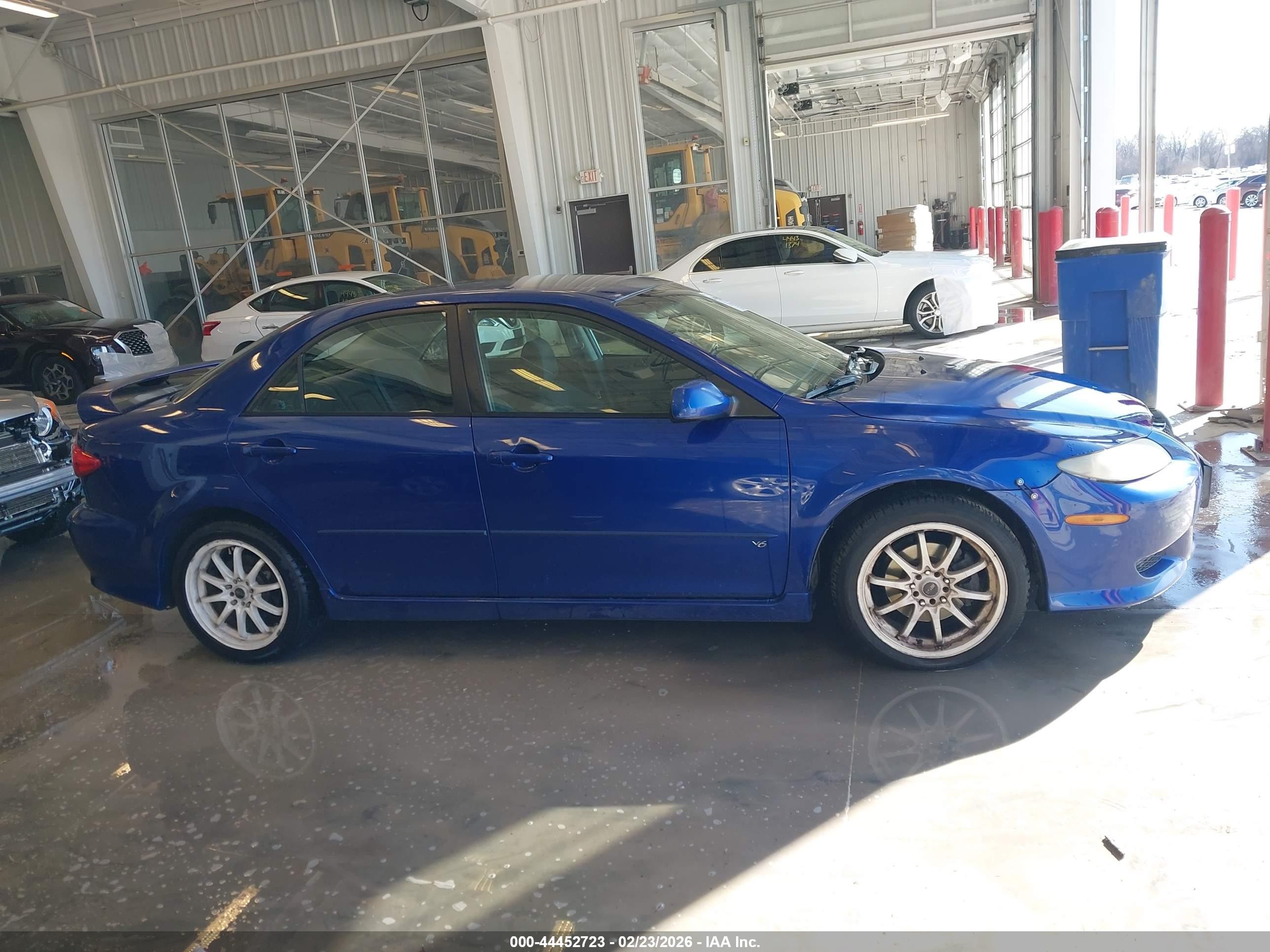 2003 Mazda Mazda6 S Blue vin: 1YVHP80D635M13655