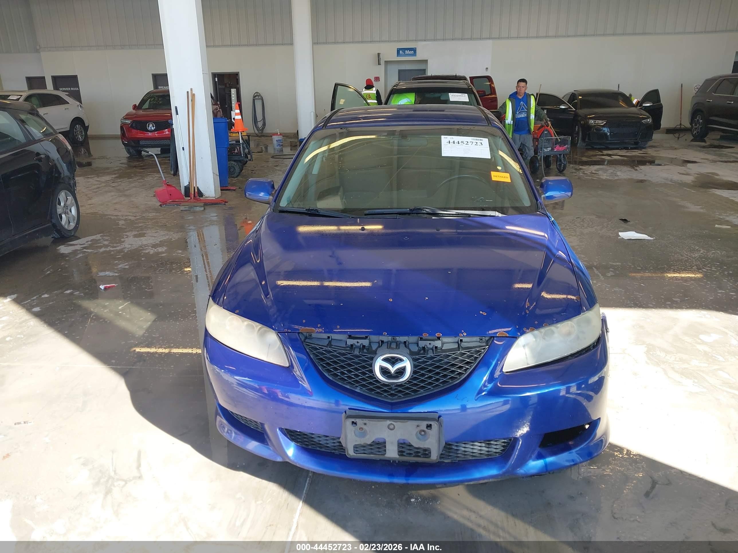 2003 Mazda Mazda6 S Blue vin: 1YVHP80D635M13655