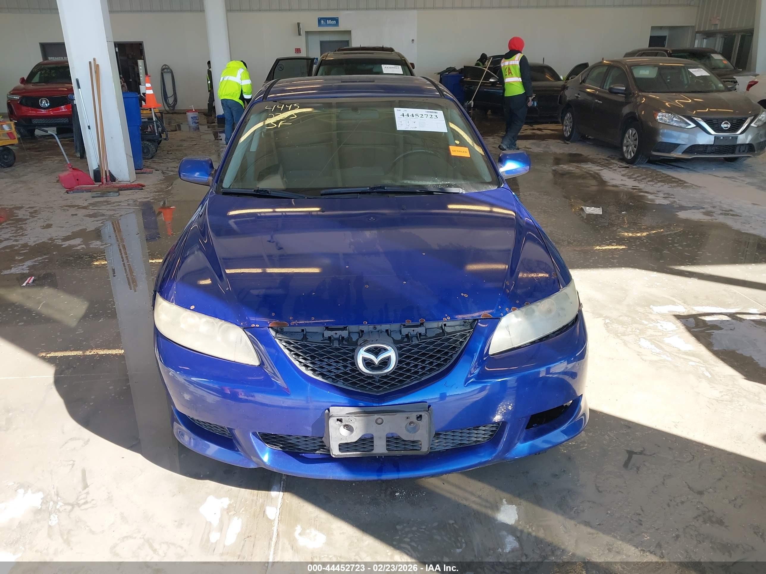 2003 Mazda Mazda6 S Blue vin: 1YVHP80D635M13655