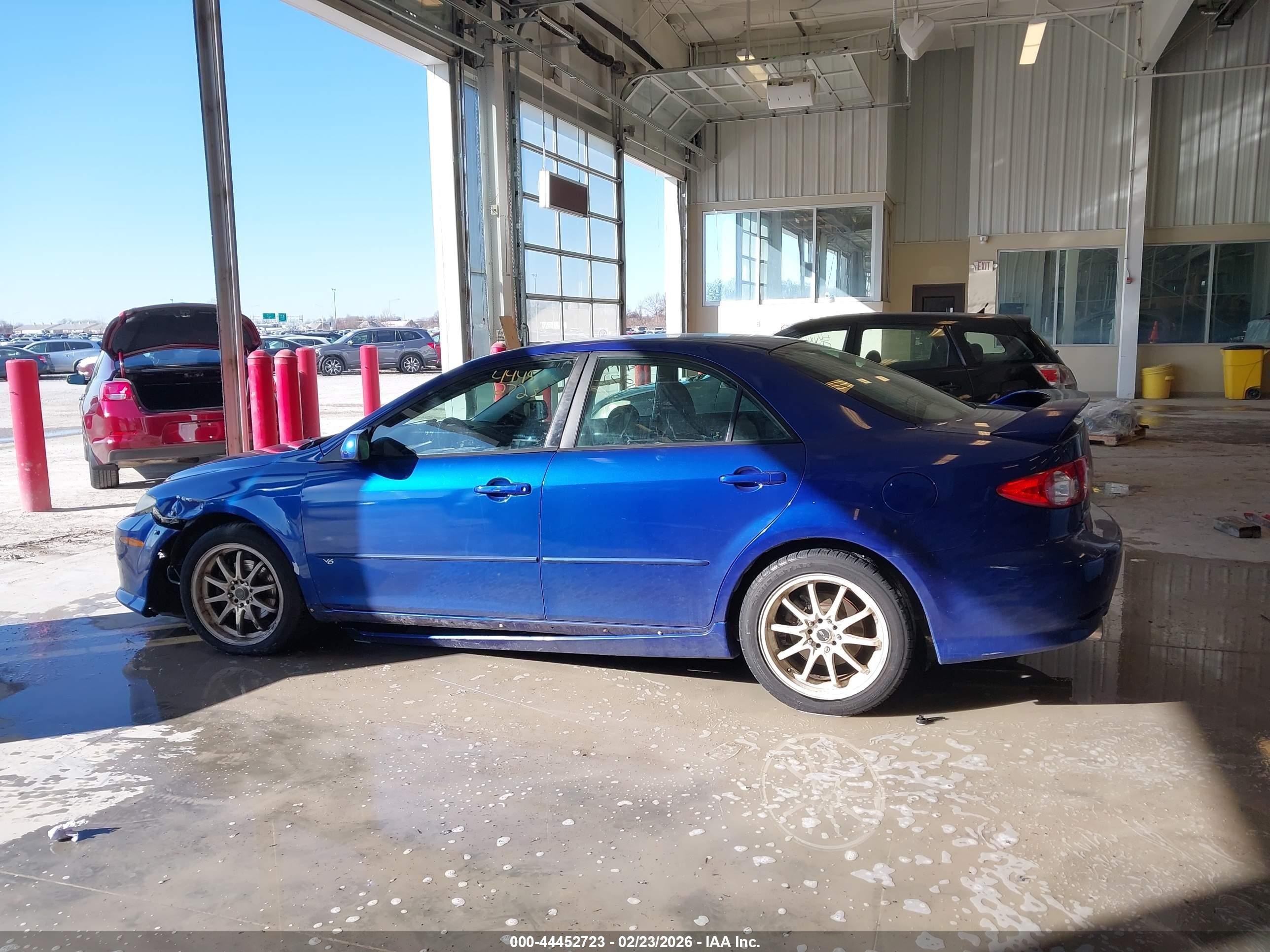 2003 Mazda Mazda6 S Blue vin: 1YVHP80D635M13655