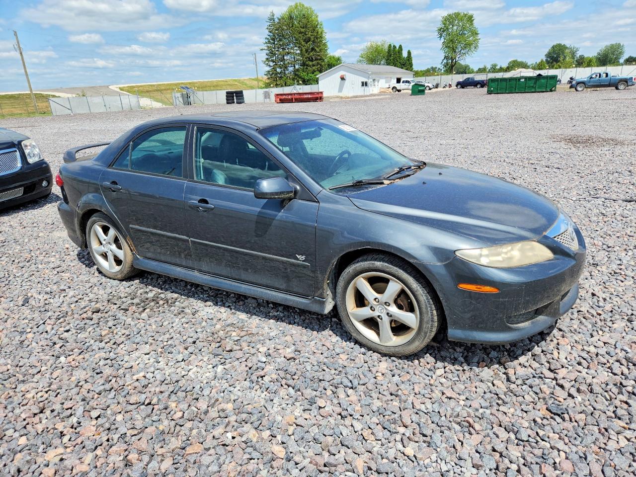 2004 Mazda 6 S Gray vin: 1YVHP80D645N97531