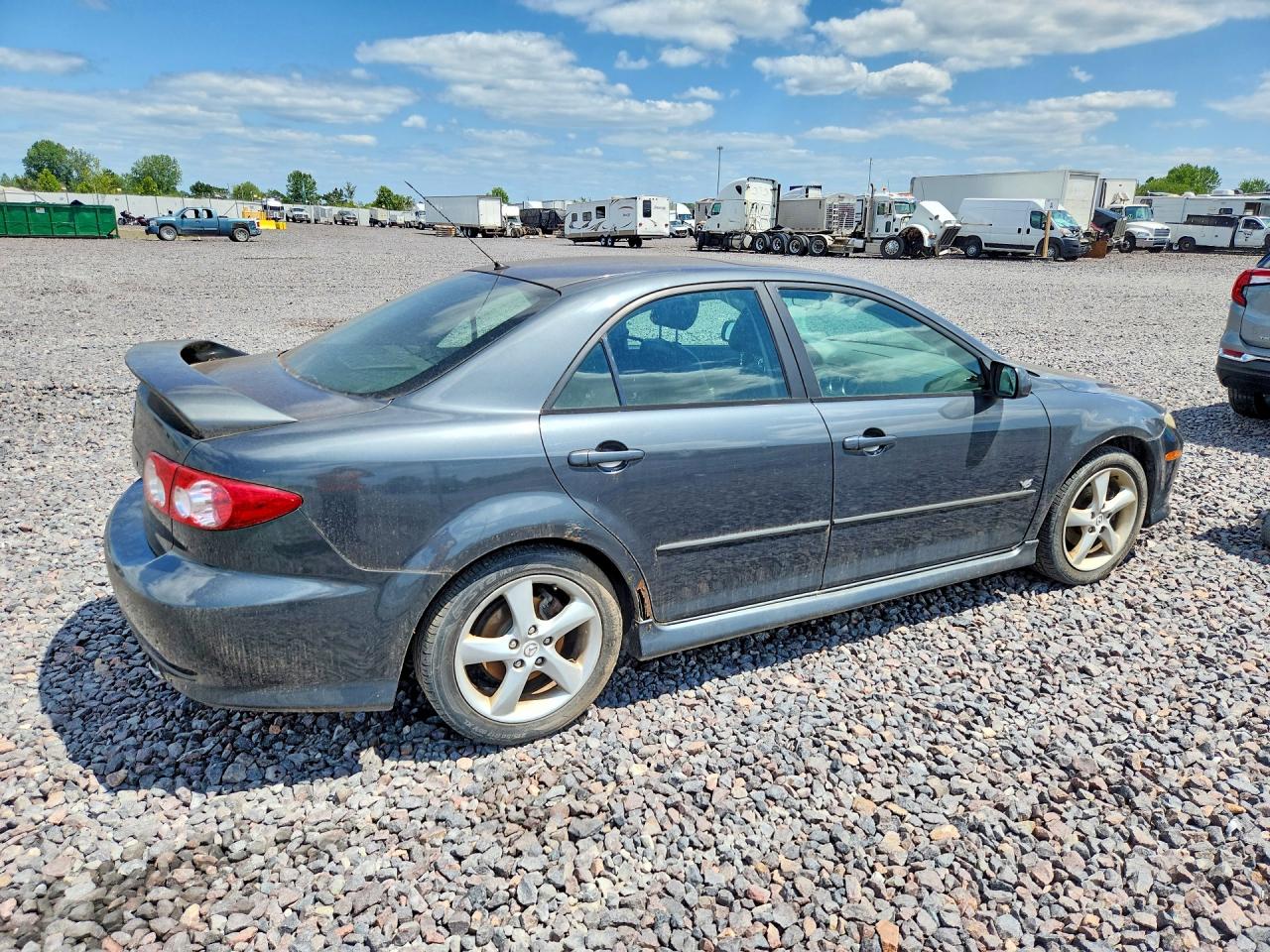 2004 Mazda 6 S Gray vin: 1YVHP80D645N97531