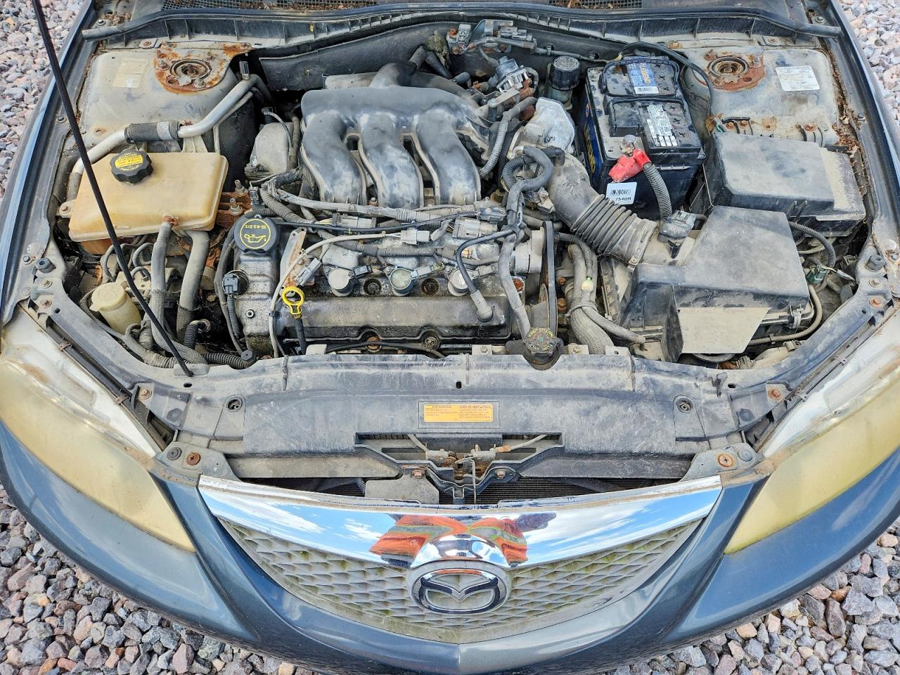 2004 Mazda 6 S Gray vin: 1YVHP80D645N97531