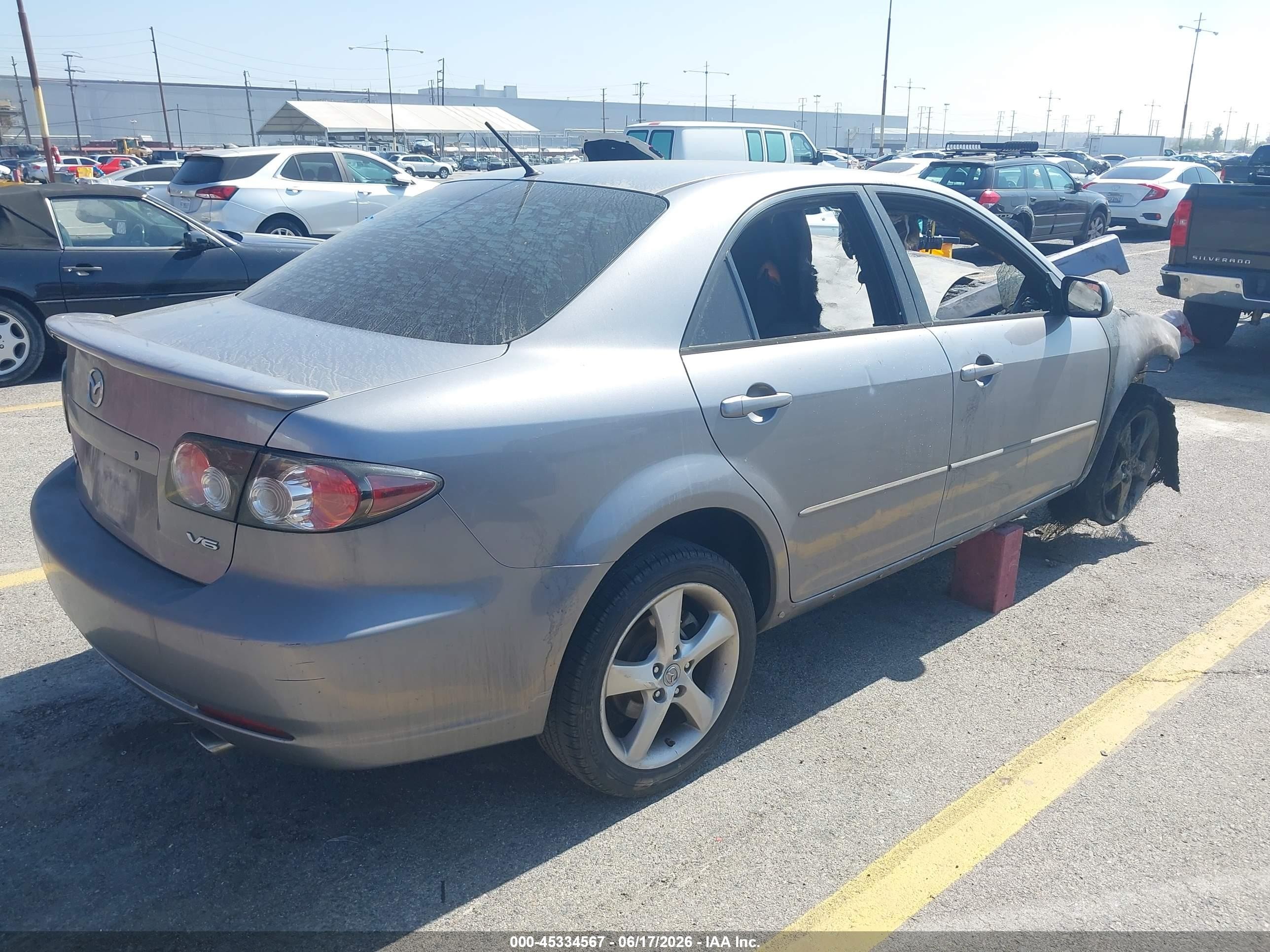 2008 Mazda Mazda6 S Sport Ve Silver vin: 1YVHP80D685M21665